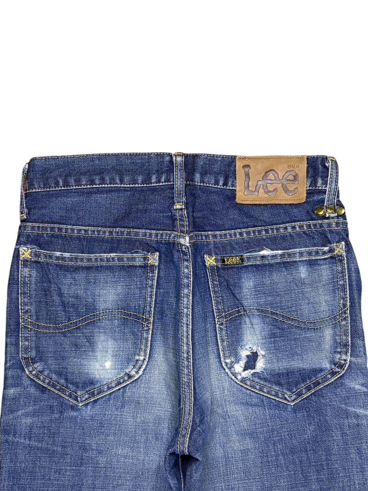 Lee Vintage Lee Riders Mud Wash Distressed Bootcut Flare Jeans Size US 26 / EU 42 - 8 Thumbnail