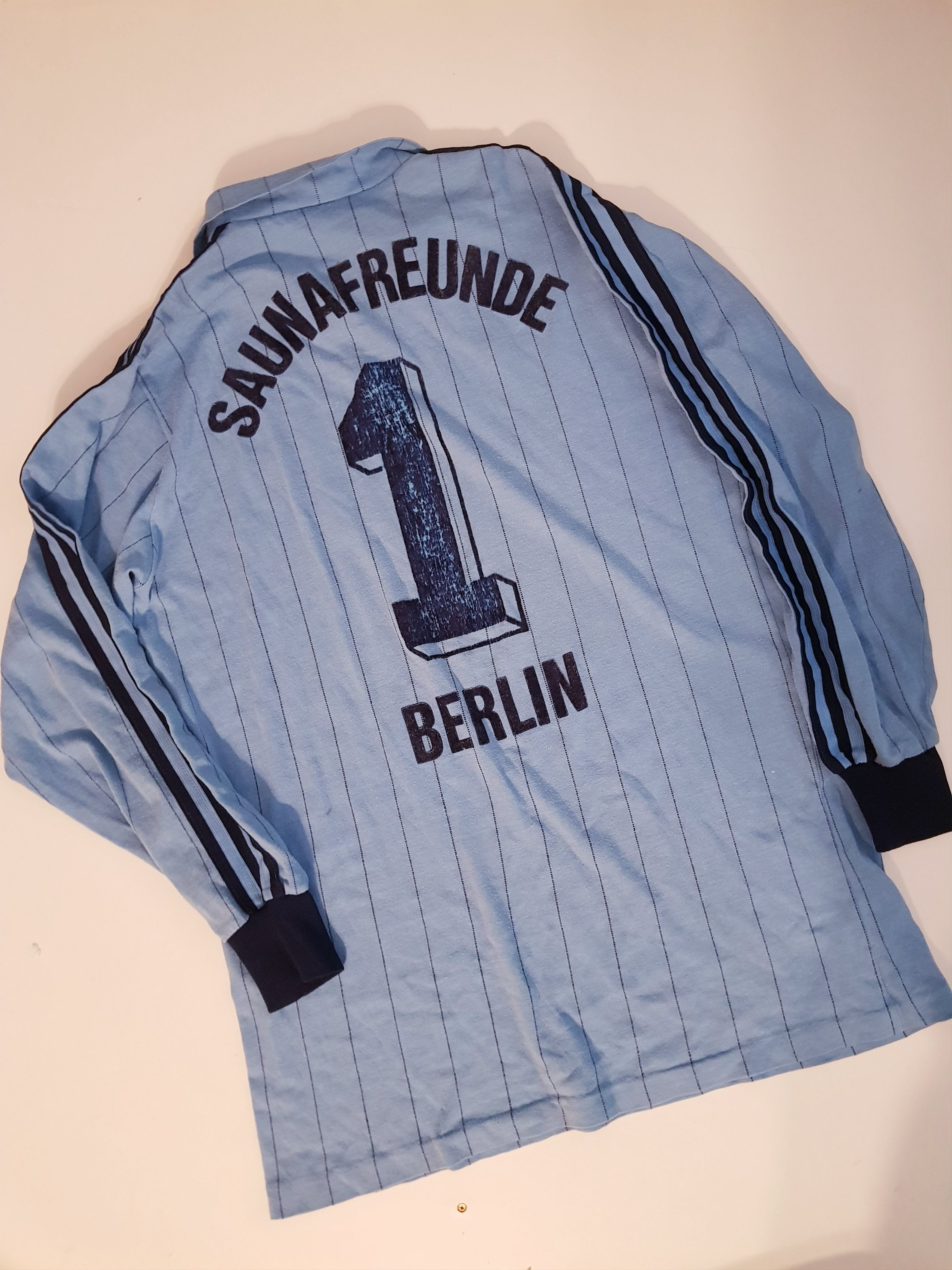 Adidas Adidas Trefoil 80s Match Worn West Germany Football Shirt #1 Size US L / EU 52-54 / 3 - 2 Thumbnail