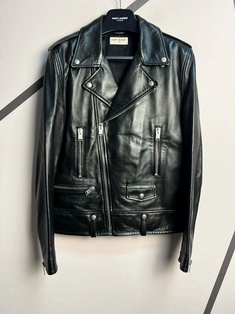 Saint Laurent Paris Saint Laurent L01 Lambskin Leather Jacket Size US XL / EU 56 / 4 - 1 Thumbnail