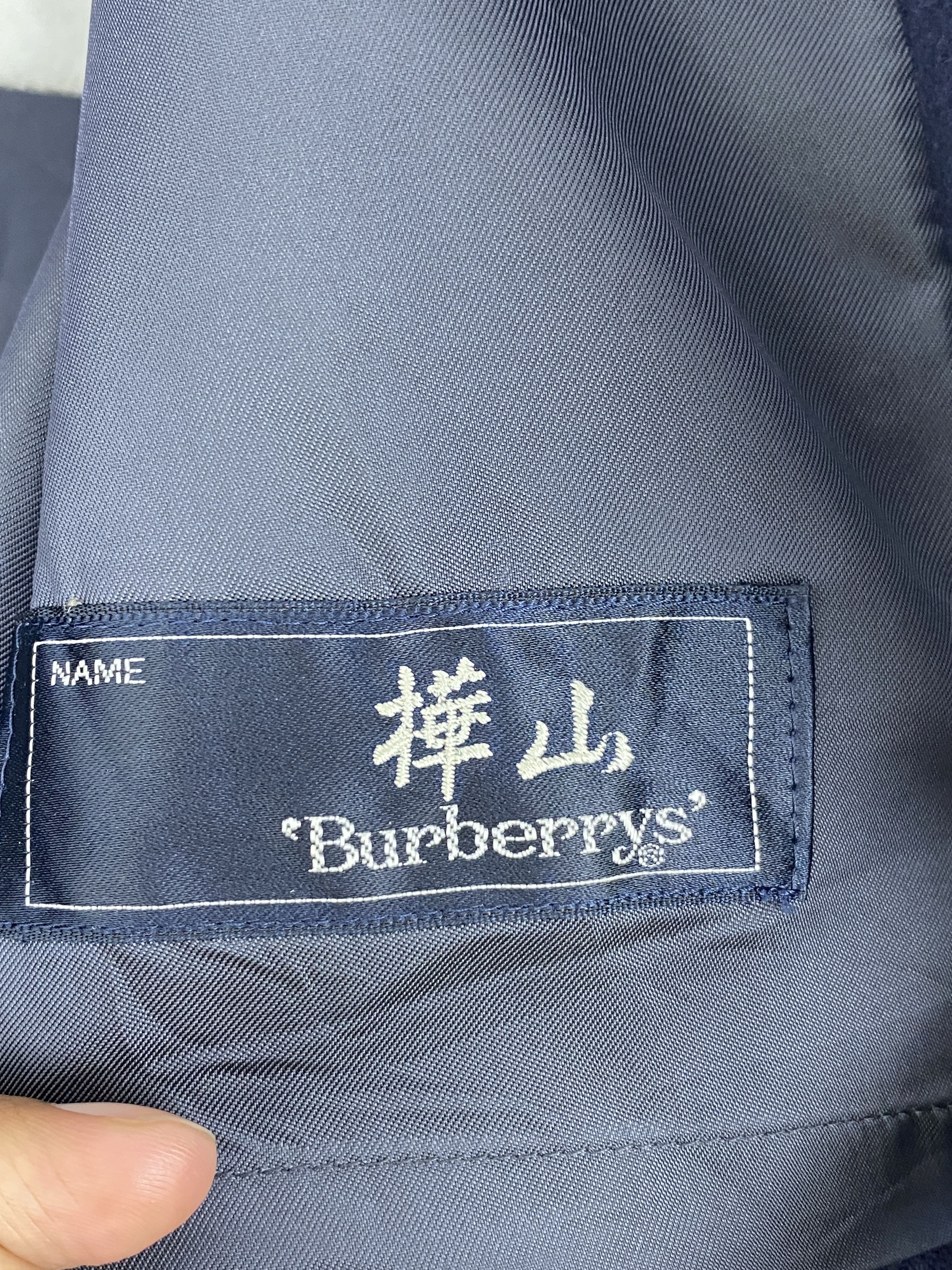 Burberry Vintage Burberrys Dark Blue Trench Coat JA0120 Size US XXL / EU 58 / 5 - 12 Thumbnail