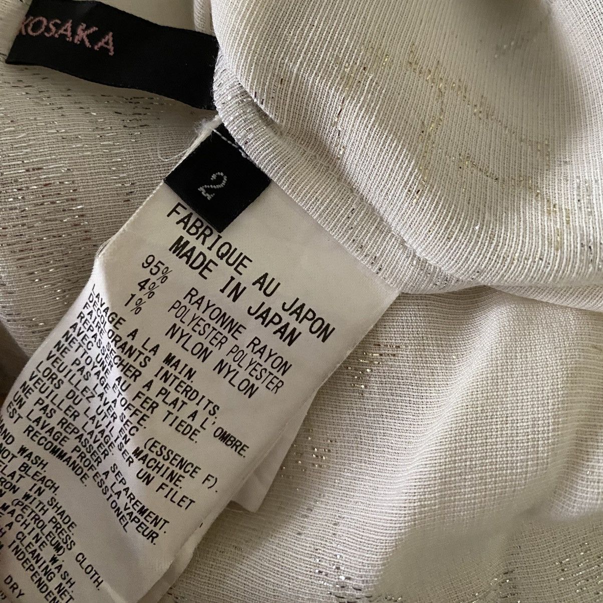 Yohji Yamamoto Y’s Pink Label Rayon Blend Jacquard Long Shirt Size M / US 6-8 / IT 42-44 - 10 Thumbnail