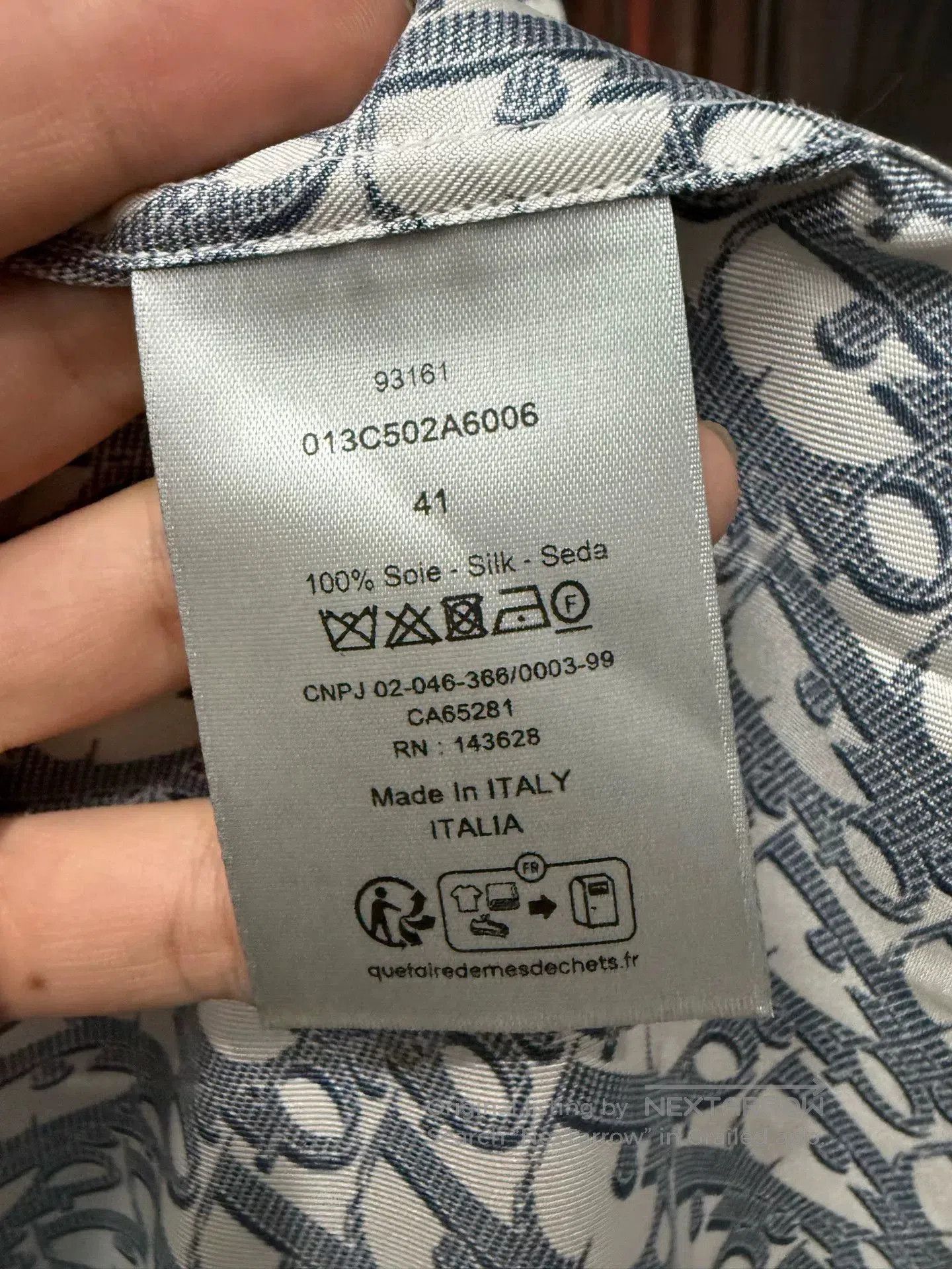 Dior dior printed silk long sleeve shirt. Size US M / EU 48-50 / 2 - 5 Thumbnail