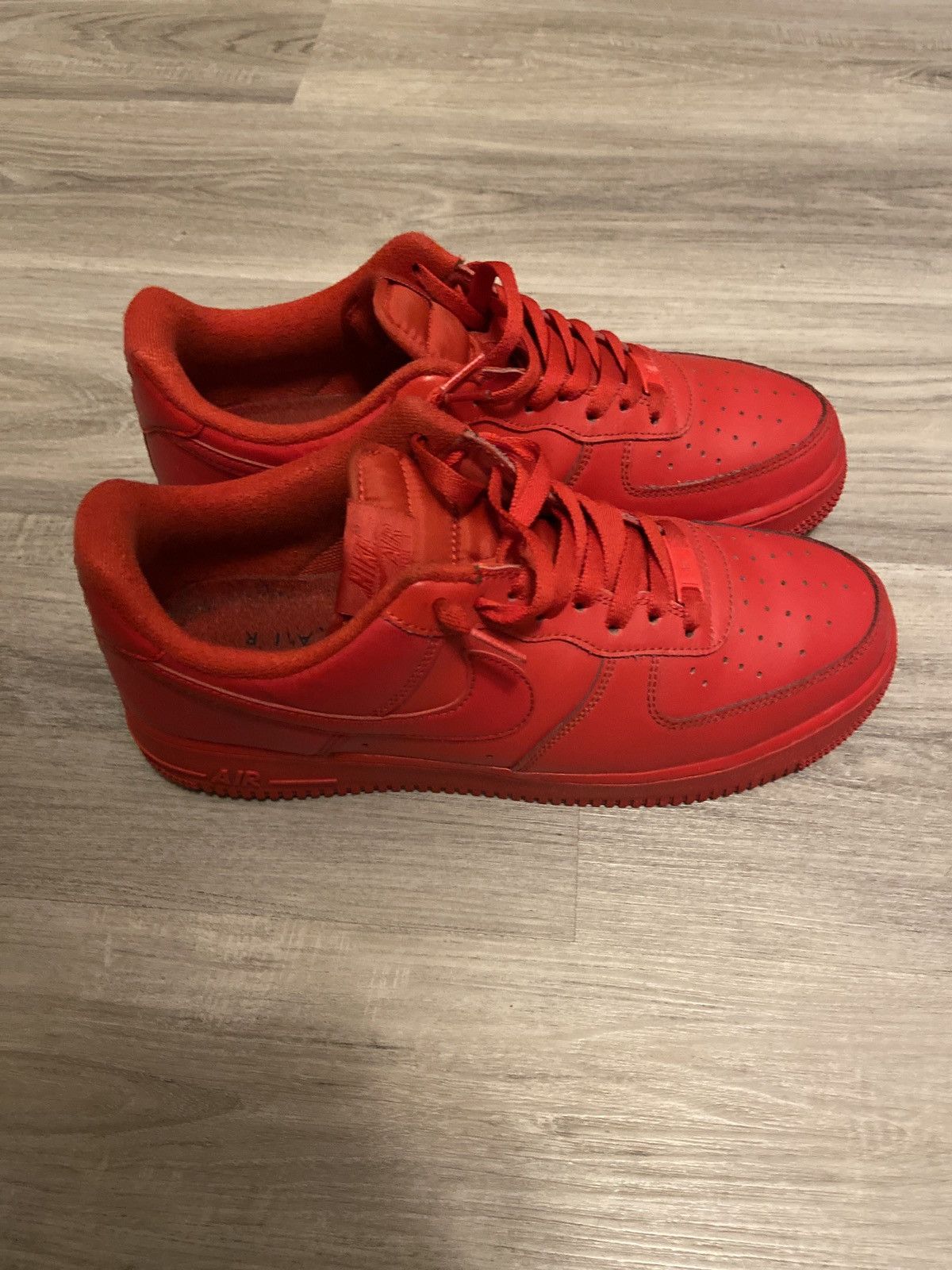 Nike Nike Red AF1 Size US 10.5 / EU 43-44 - 3 Thumbnail
