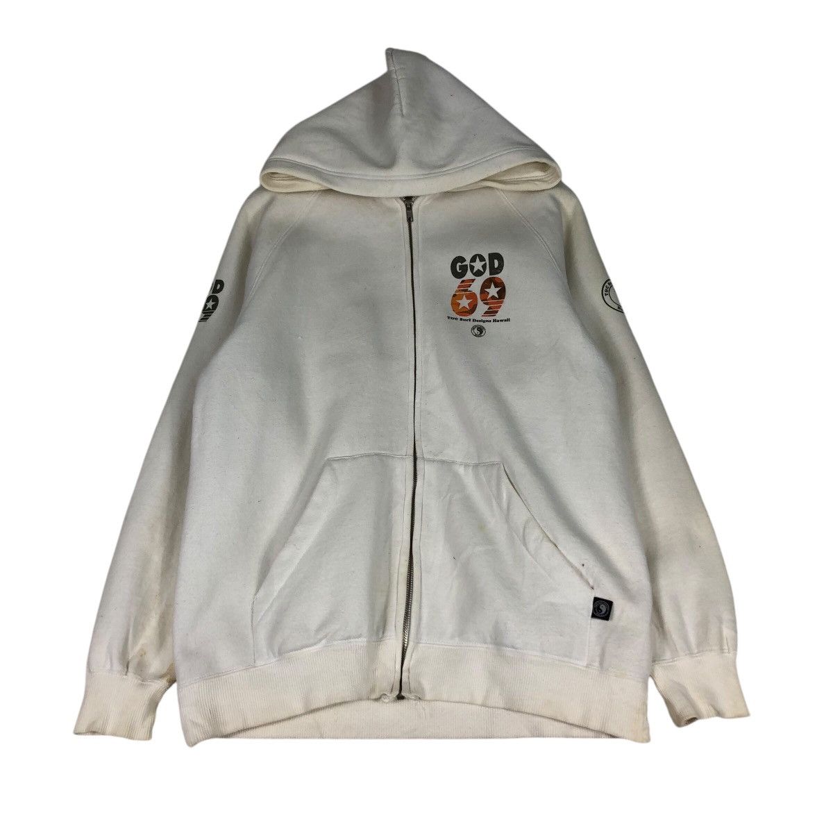 Japanese Brand T&C Surf Designs “GOD 69” Camo Star Graphic Rare Hawaii Era Size US L / EU 52-54 / 3 - 3 Thumbnail