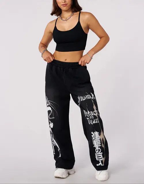 VIBE Anime Jogger Cotton Printed Pants Size US 31 - 4 Thumbnail