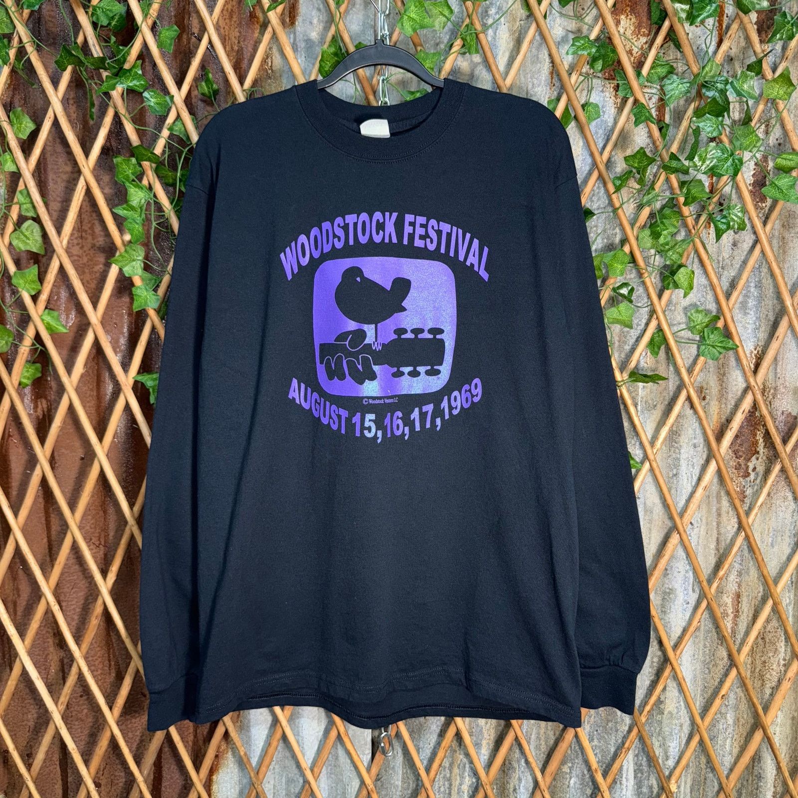 Vintage Vintage Y2K Woodstock Festival 00s Jimi hendrix LS T-shirt Size US L / EU 52-54 / 3 - 1 Thumbnail