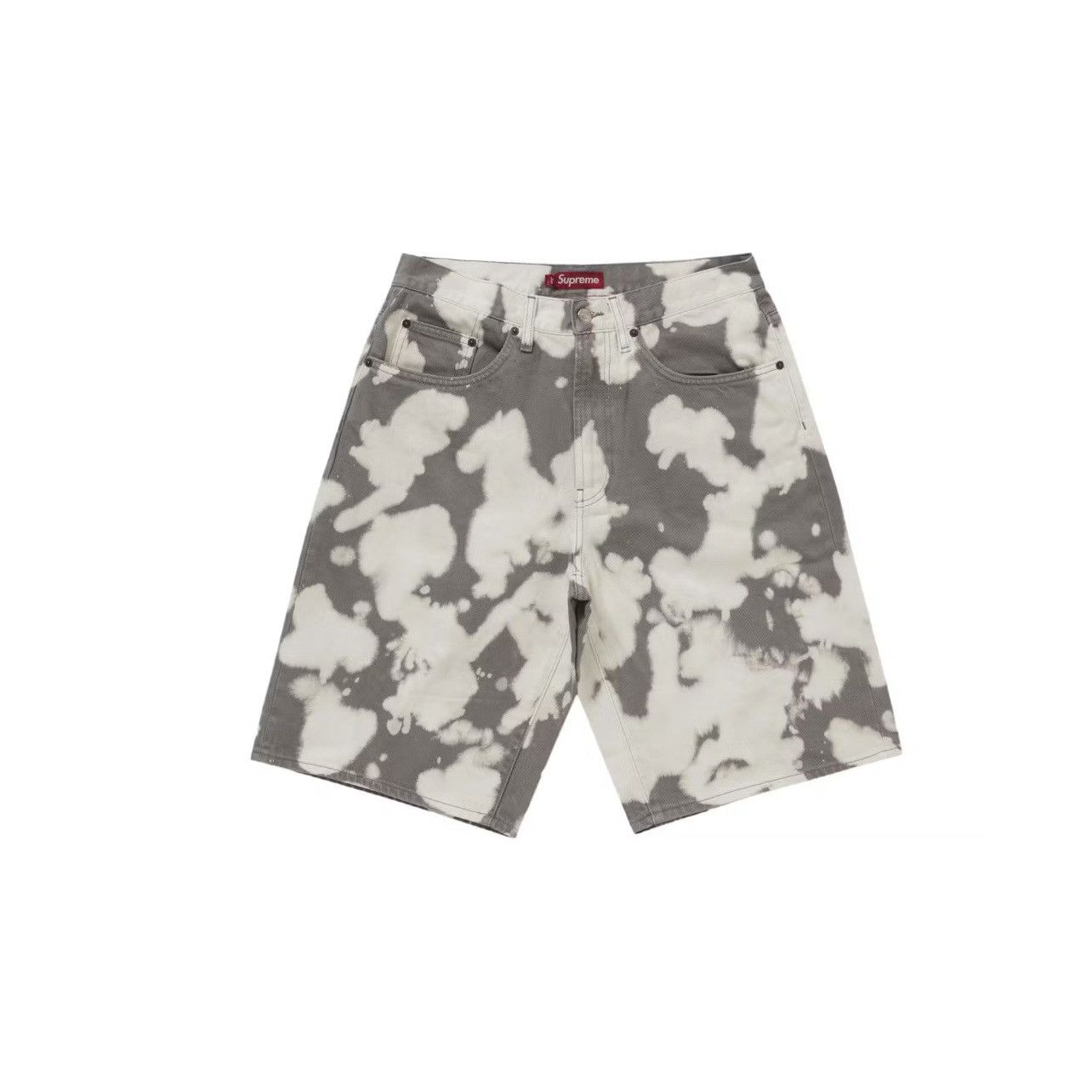 Supreme Baggy Denim Shorts SS25 Bleached Size: 36 - www.disolcolor.com