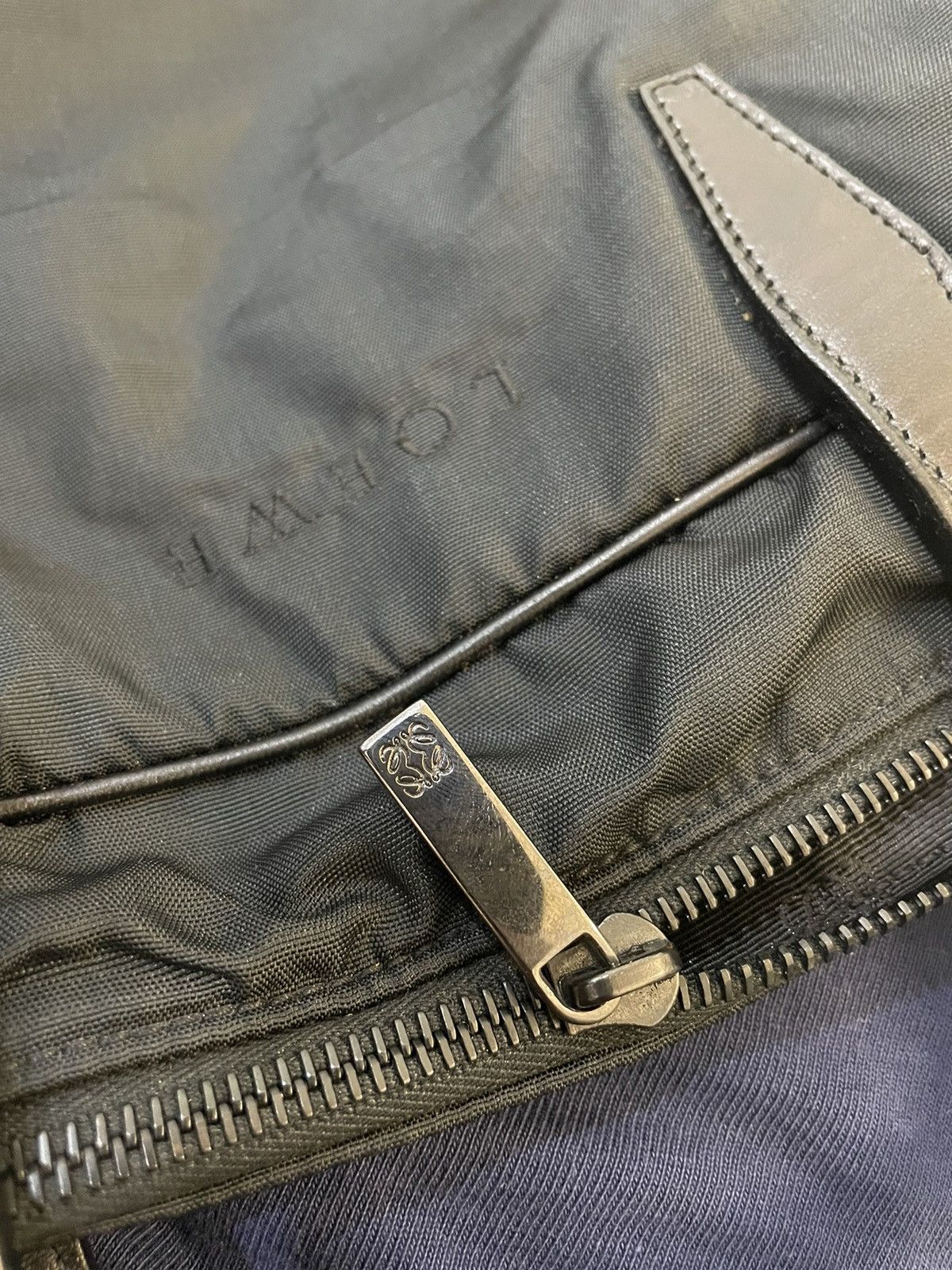 Loewe Loewe Black Nylon Leather Handle Travel Bag Size ONE SIZE - 24 Thumbnail