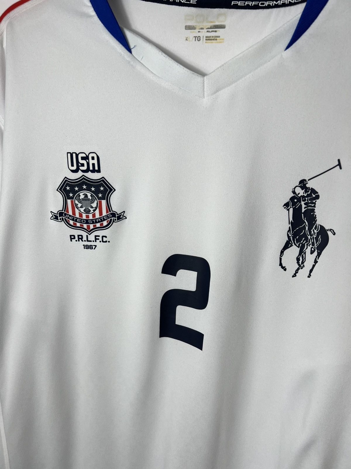 Polo Ralph Lauren Vintage Polo Ralph Lauren USA Football Club Soccer T-shirt Size US XL / EU 56 / 4 - 3 Thumbnail