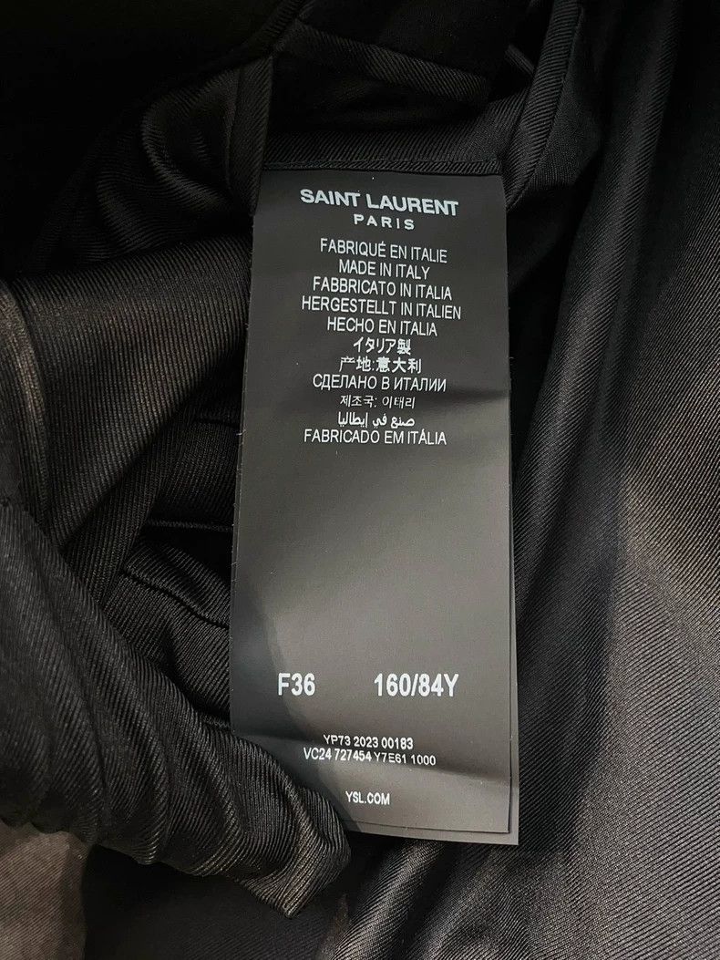 Saint Laurent Paris Saint Laurent Paris Black classic lapel blazer Size XS / US 0-2 / IT 36-38 - 4 Thumbnail