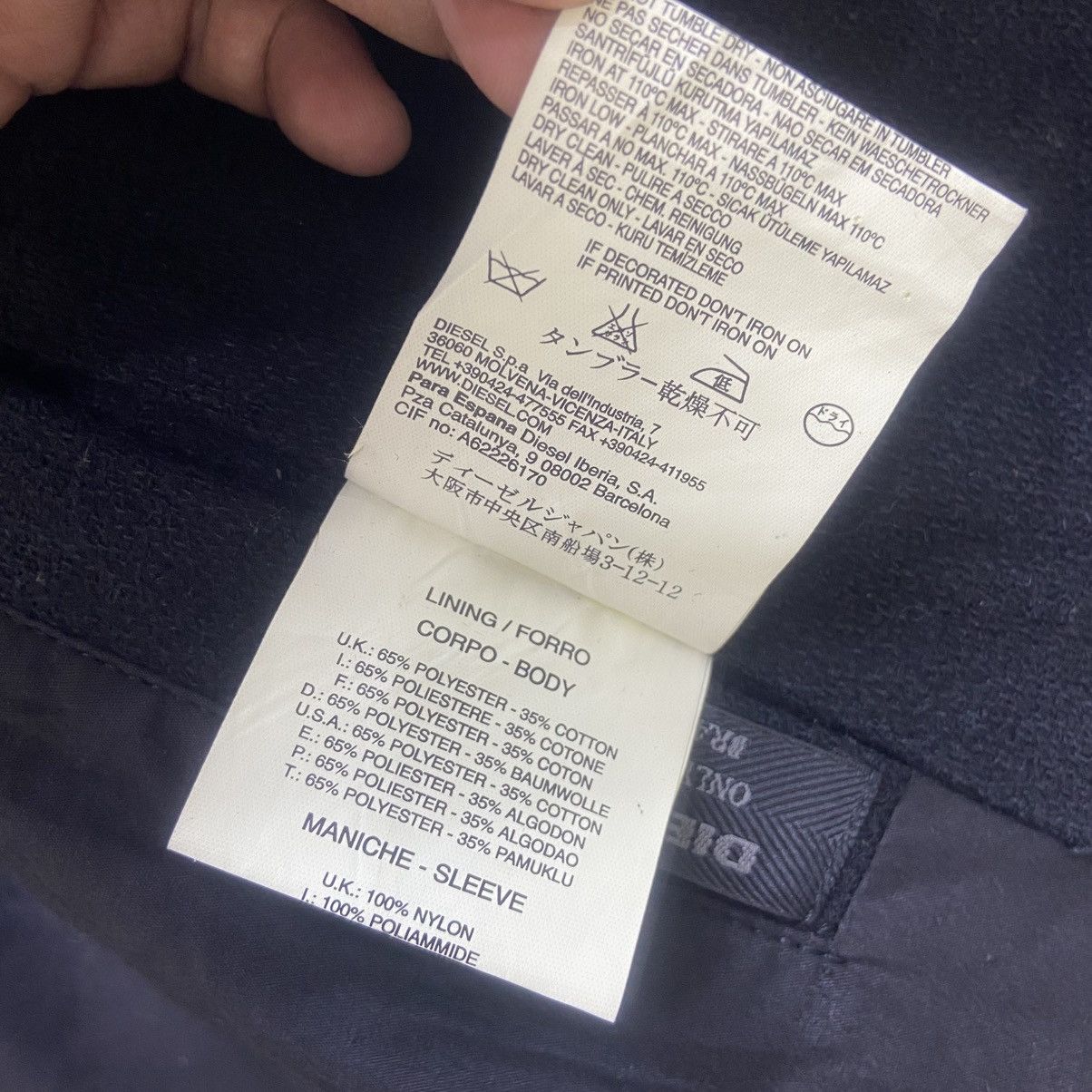 Diesel Diesel Only The Brave Double Breasted Wool Heavy Coat Size US XS / EU 42 / 0 - 15 Thumbnail