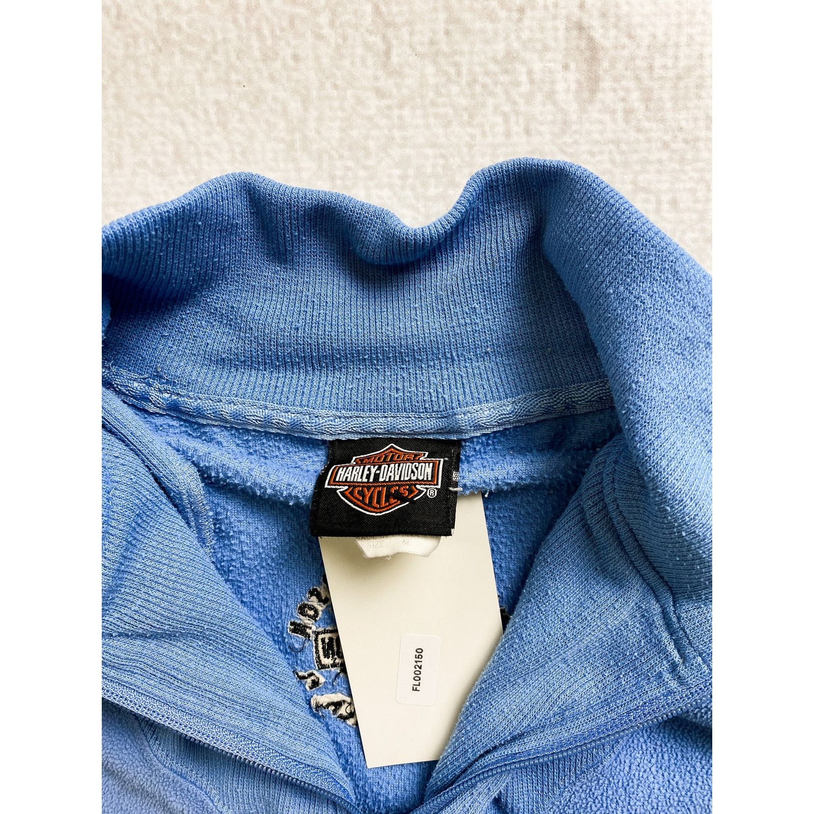 Harley Davidson Vintage 90s Harley Davidson Blue Sweatshirt - Women's Medium Size M / US 6-8 / IT 42-44 - 3 Thumbnail