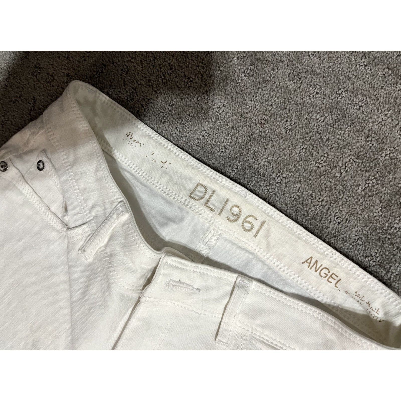 DL1961 DL1961 Angel Mid Rise Skinny Ankle Jeans Women's 28 White 5-Pocket Light Wash Size 28" / US 6 / IT 42 - 5 Thumbnail
