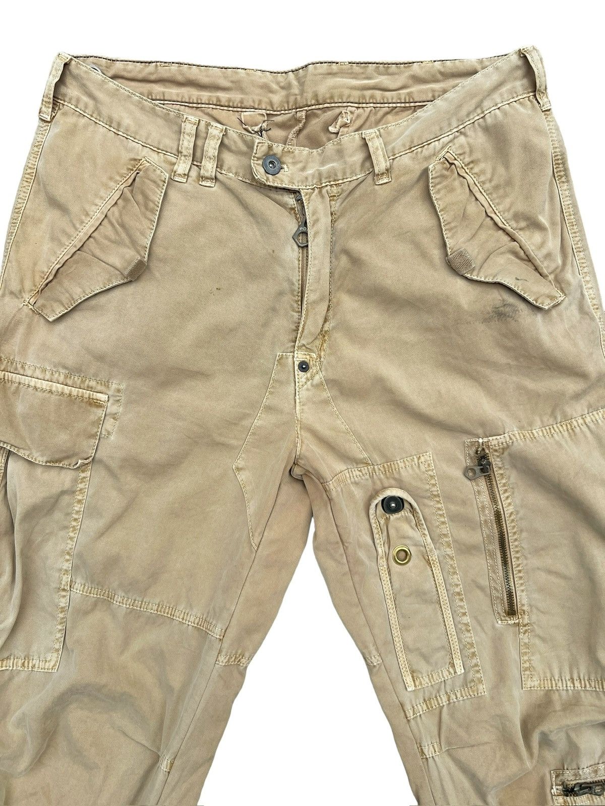 Avirex Ralph Lauren Multipocket Tactikal Bondage Baggy Pants 35x31 Size US 35 - 3 Thumbnail