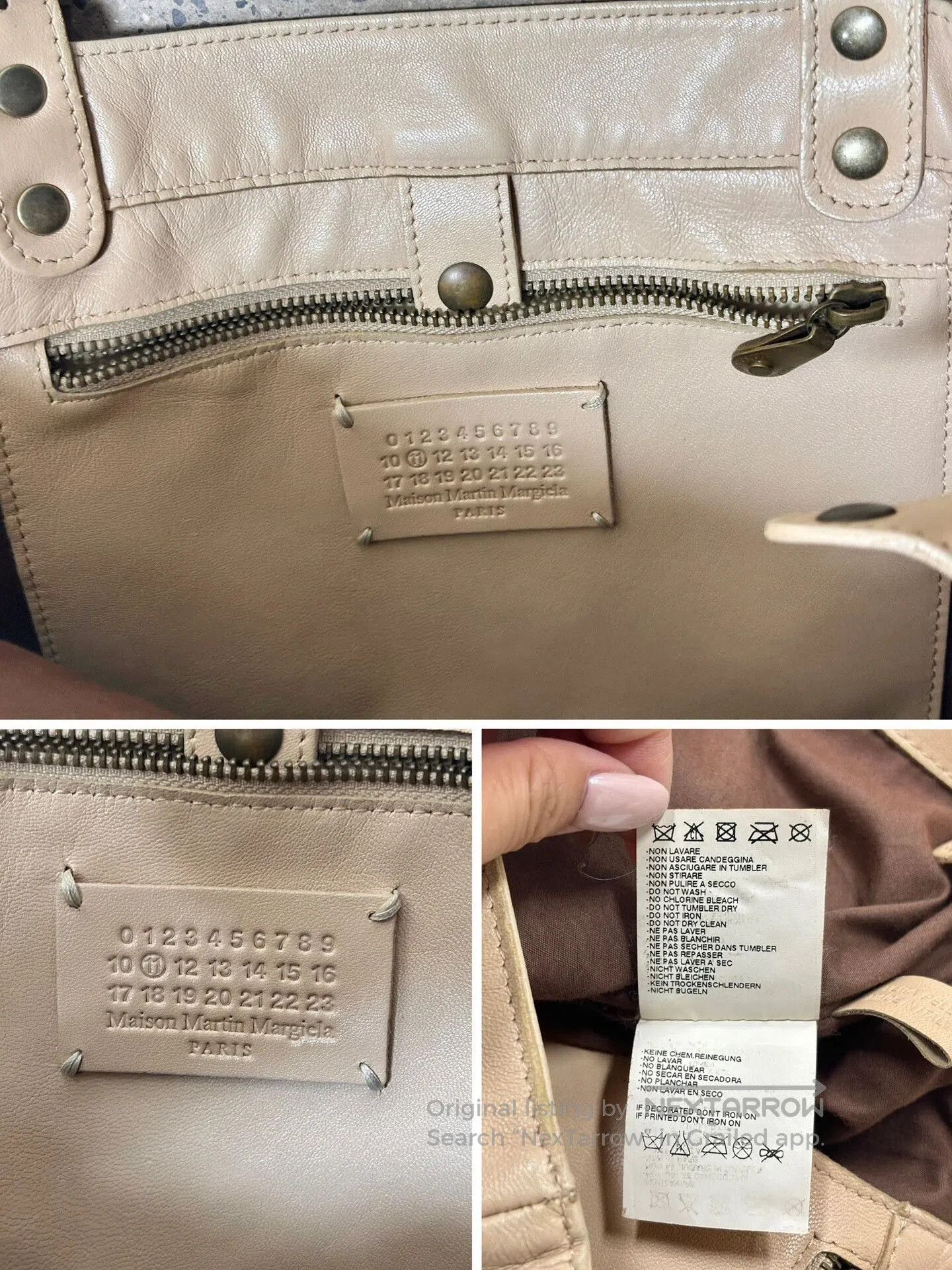 Maison Margiela Maison Margiela Vintage Leather Tote Bag. Size ONE SIZE - 5 Thumbnail