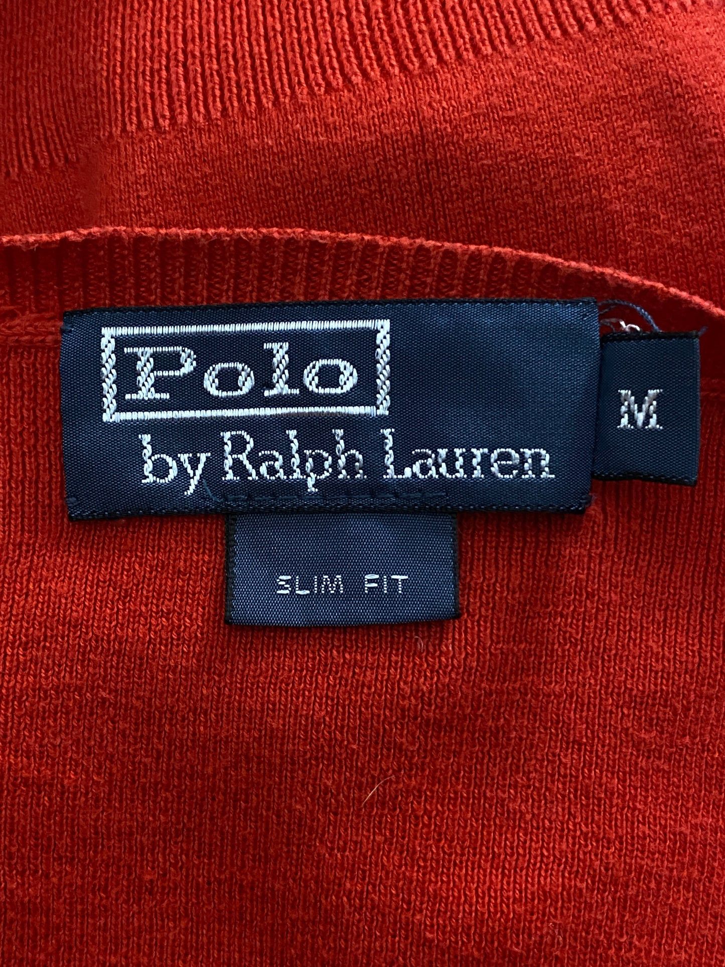 Ralph Lauren × Vintage 90s Ralph Lauren Vintage Men's Slim Fit V-Neck Sweater - M Size US M / EU 48-50 / 2 - 5 Thumbnail