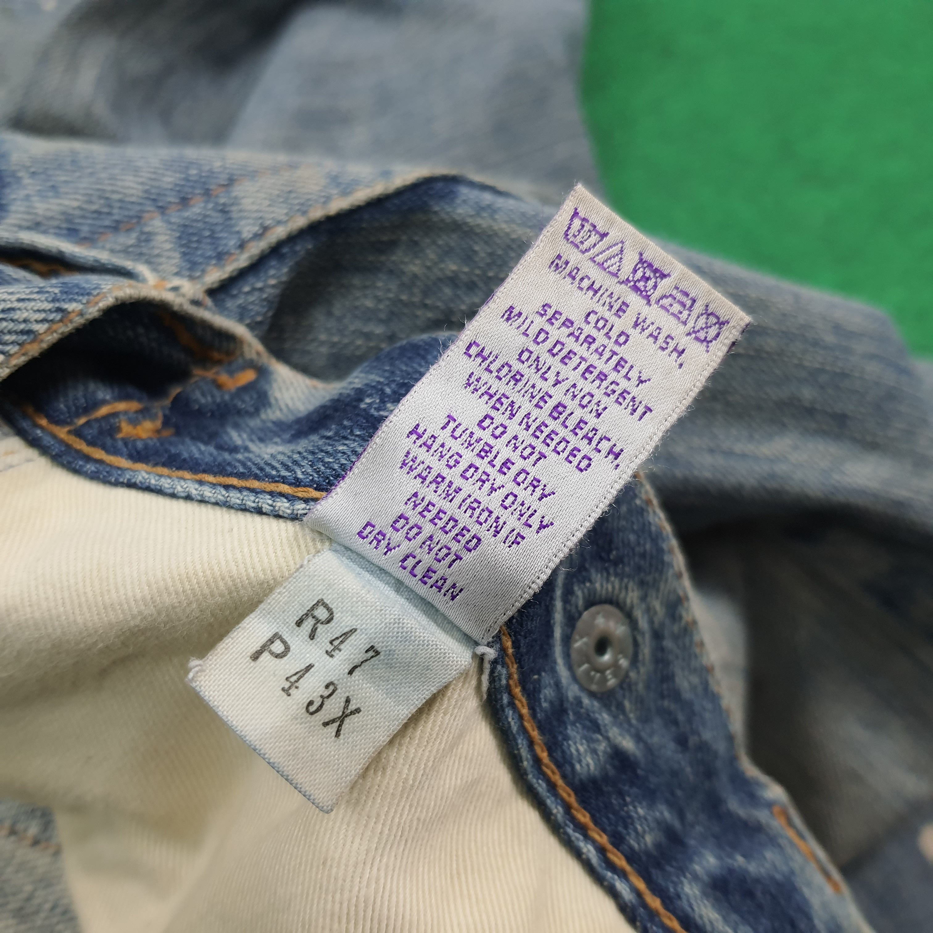 Prps Vintage Prps Made in Japan Painted Distressed Denim E1N38 Size US 33 - 11 Thumbnail