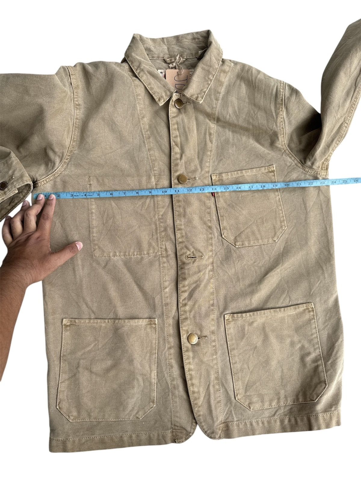 Levi's Vintage Clothing Levi’s Chore Jacket Distressed Denim Size US L / EU 52-54 / 3 - 15 Thumbnail