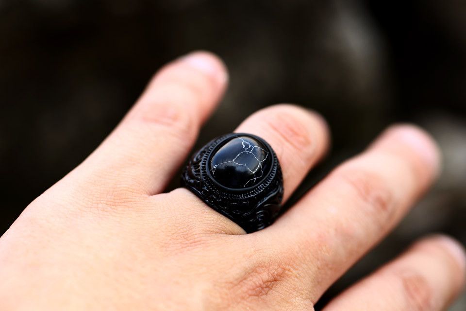 Japanese Brand × Vintage Black Thunder Ring Size ONE SIZE - 5 Thumbnail