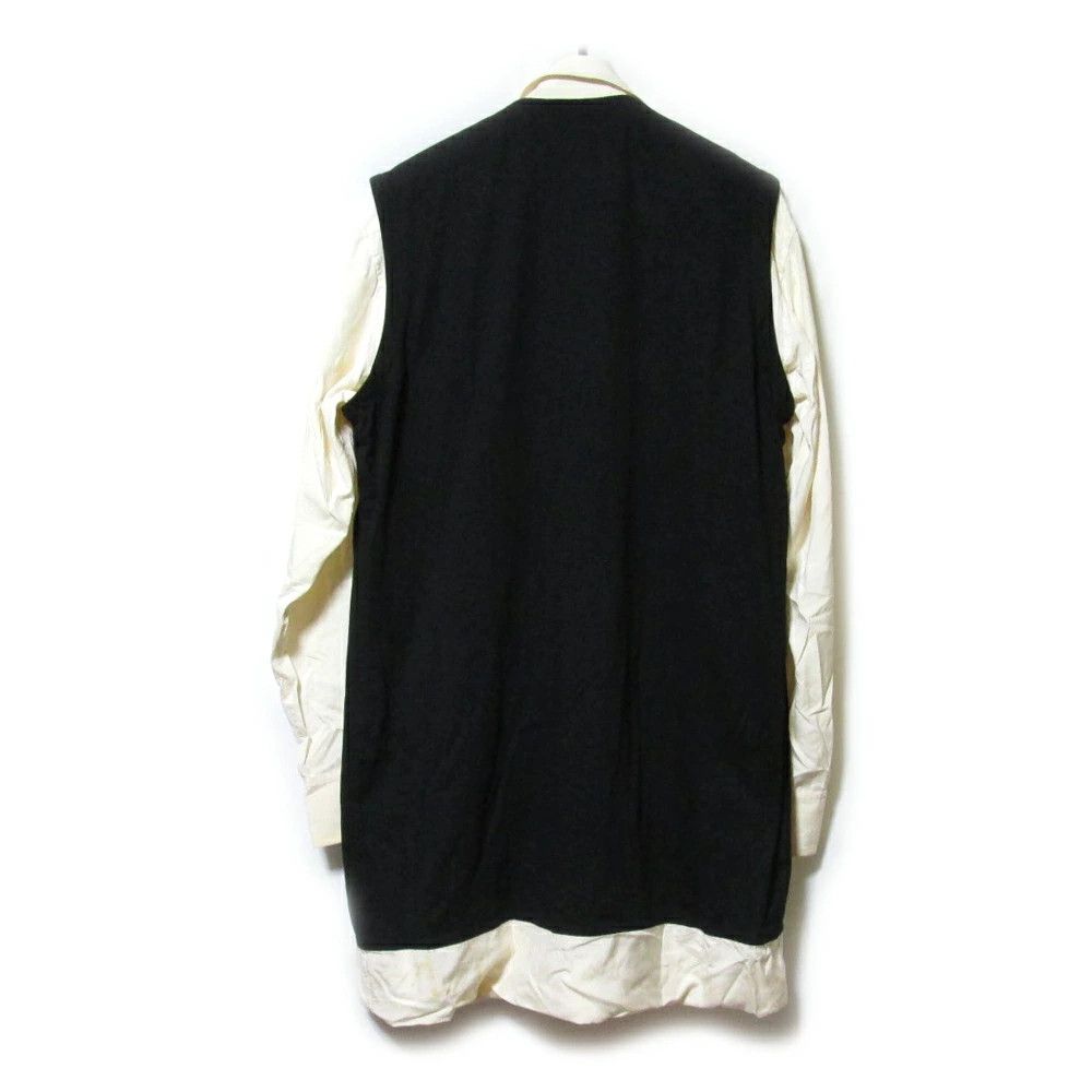 Yohji Yamamoto Yohji Yamamoto POUR HOMM Silk x Cotton Vest Layered Shirt Size US L / EU 52-54 / 3 - 2 Thumbnail