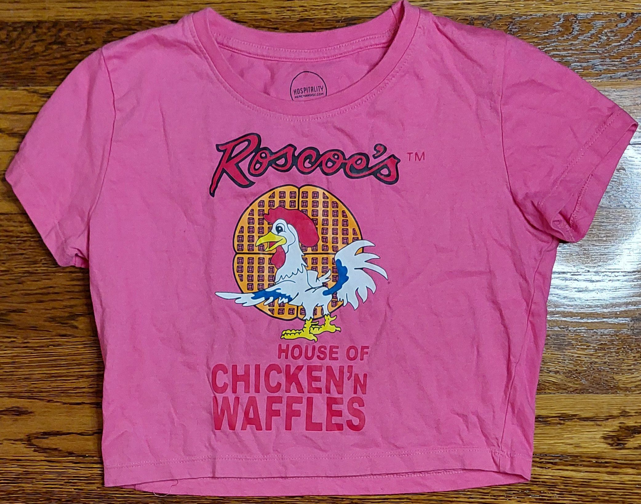 Other Authentic Roscoe's House of Chicken 'N Waffles Pink Crop Tee Size S / US 4 / IT 40 - 1 Thumbnail