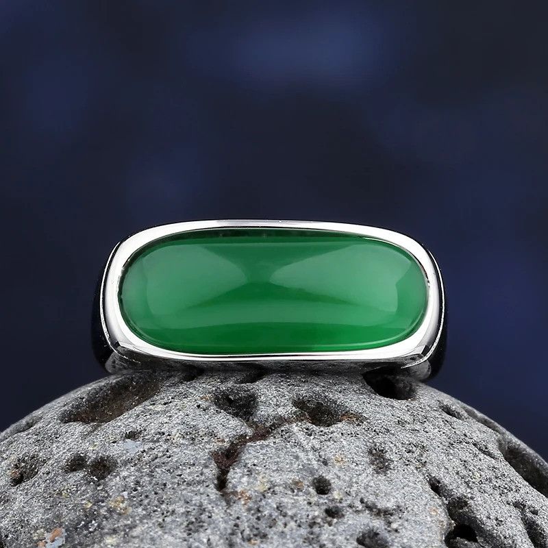 Vintage Green Zircon Stone Ring Size ONE SIZE - 5 Thumbnail