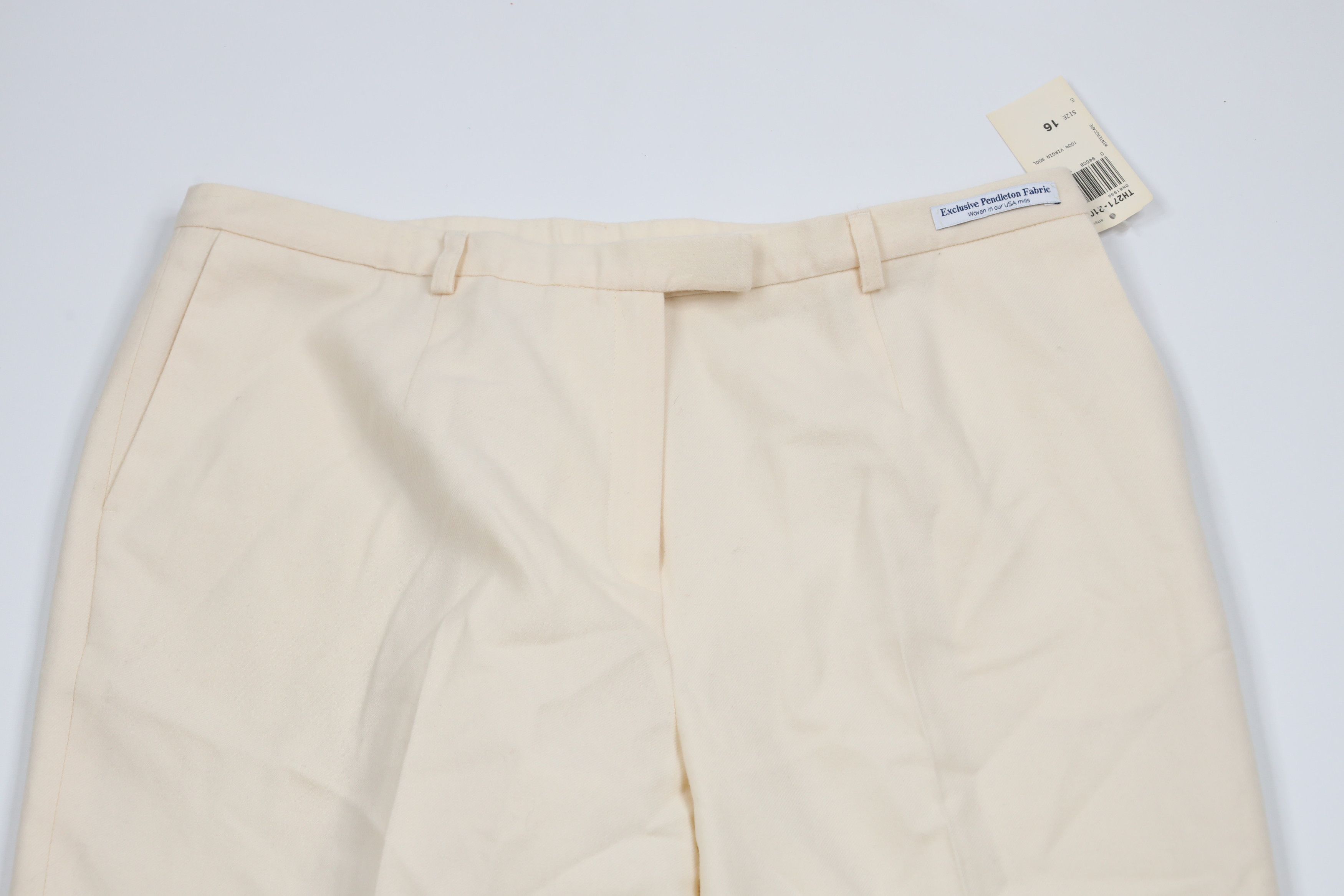 Pendleton × Vintage Deadstock Vintage 90s Pendleton Wide Leg Chino Pants Cream Size 38" / US 16 / IT 52 - 2 Thumbnail