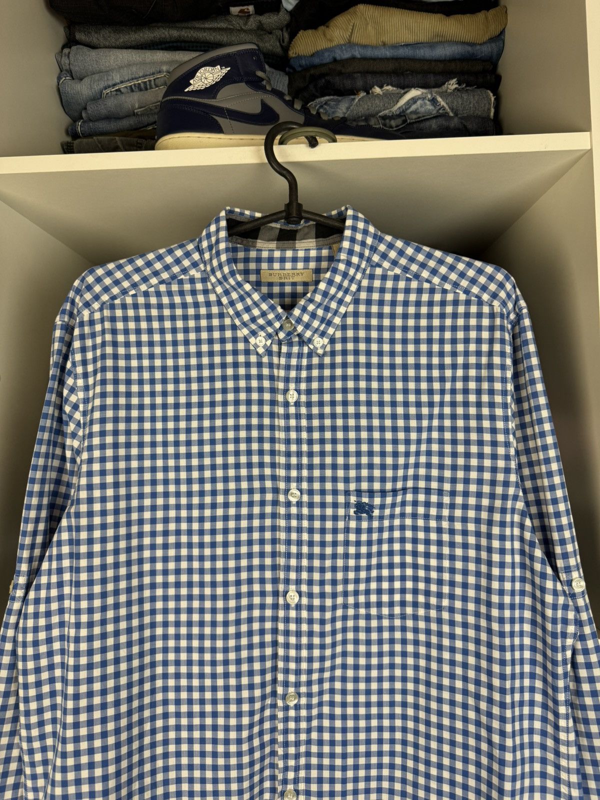 Burberry Burberry Brit Plaid Button-Down Long Sleeve Shirt Size US L / EU 52-54 / 3 - 2 Thumbnail