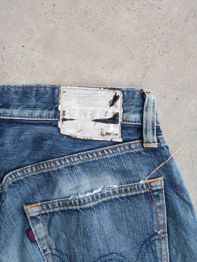 Japanese Brand Vintage Edwin Distressed Jeans 30x32 Size US 30 / EU 46 - 4 Thumbnail