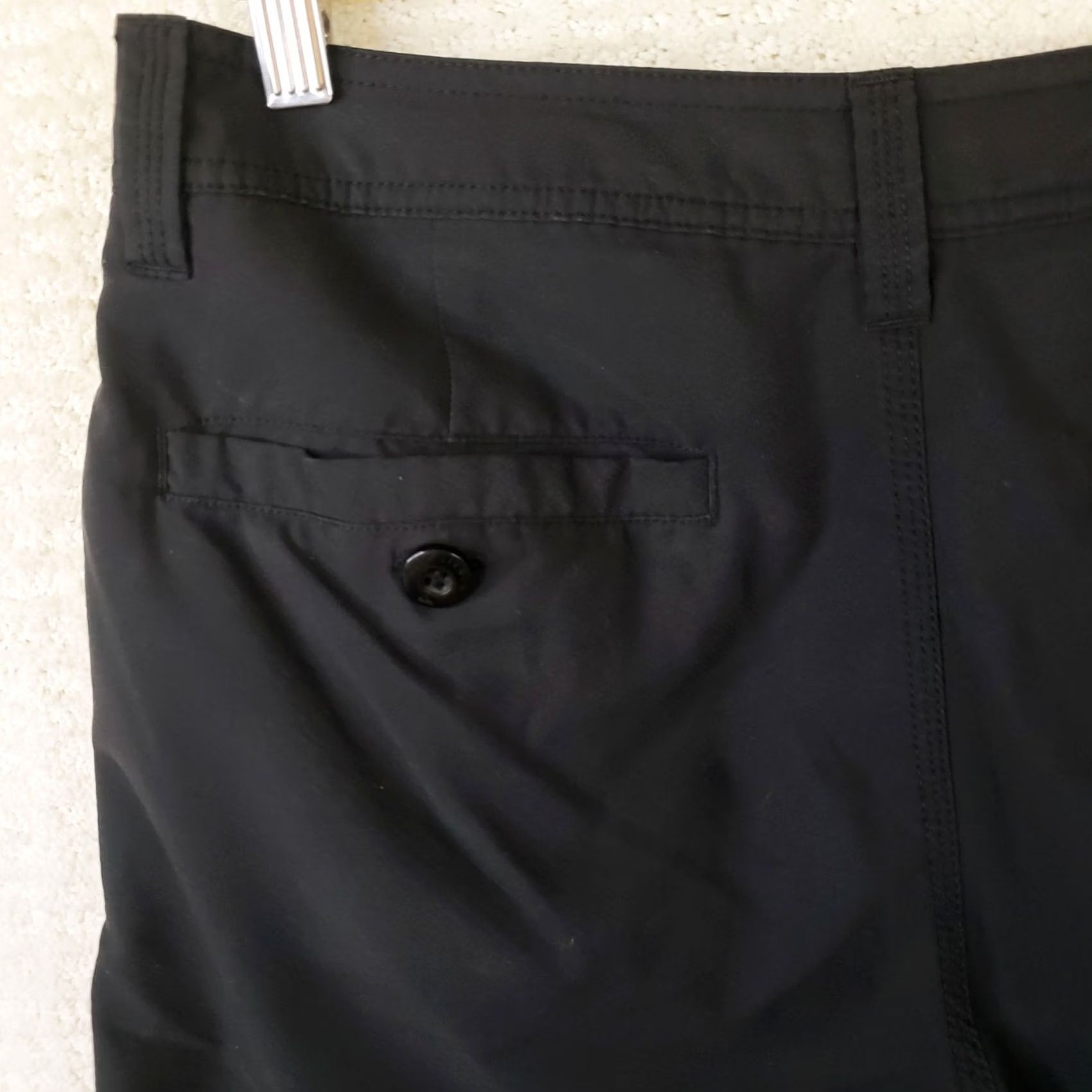 Quiksilver Quiksilver Bermuda Shorts Black Amphibian Regular 32x10 Men's Quick Dry Stretch Pockets Beach Summer 4-Way Spandex Polyester Size US 32 / EU 48 - 6 Thumbnail