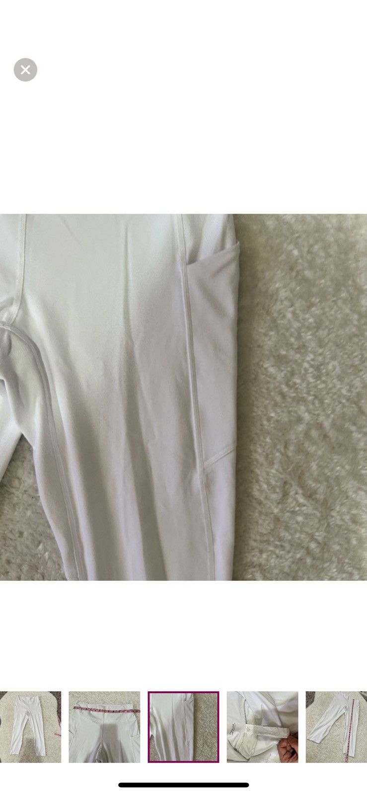 Fabletics Fabletics medium white oasis pureluxe high waisted leggings Size 28" / US 6 / IT 42 - 2 Thumbnail