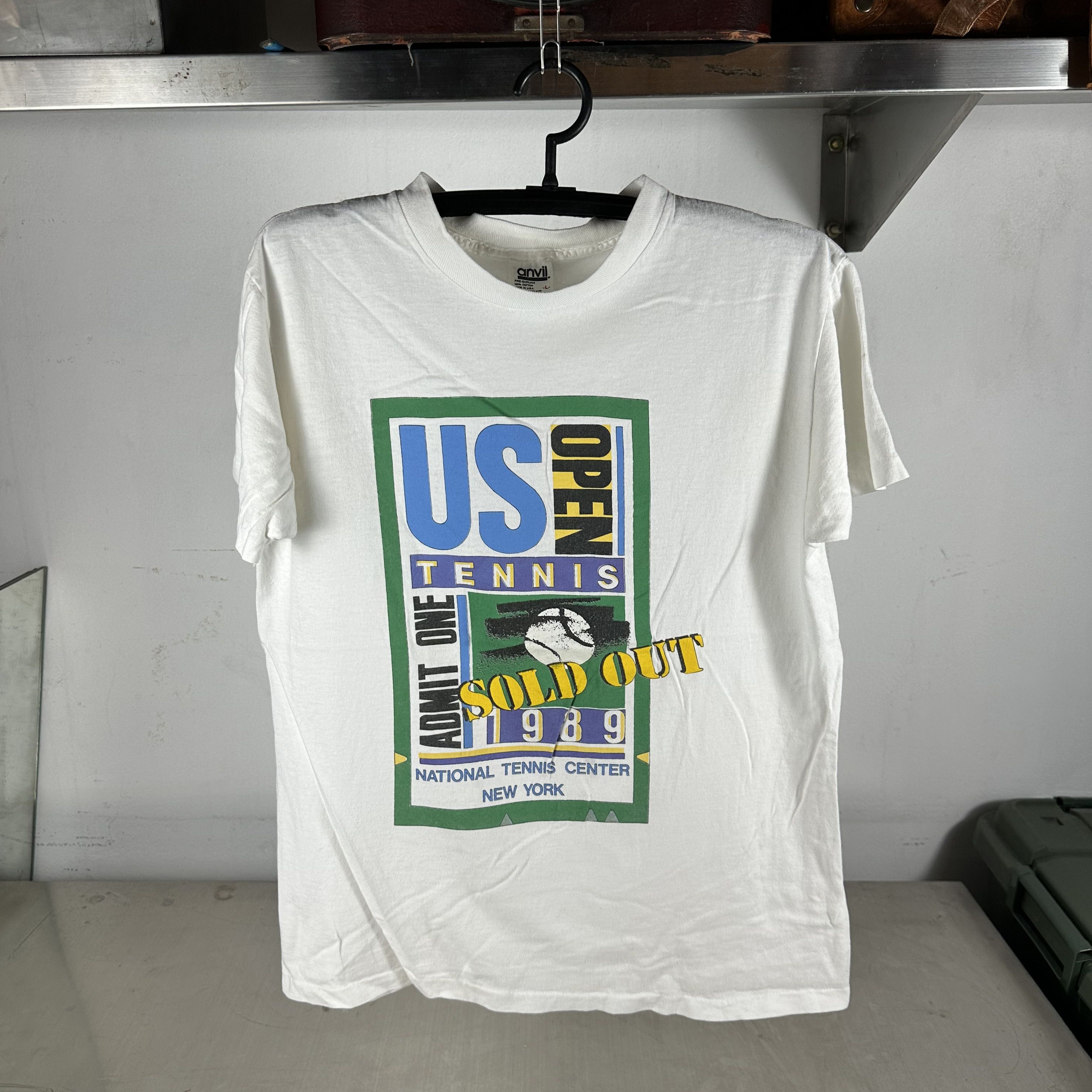 Vintage Vintage 1989 US Open Tennis Championship Graphic T-Shirt Size US L / EU 52-54 / 3 - 1 Thumbnail