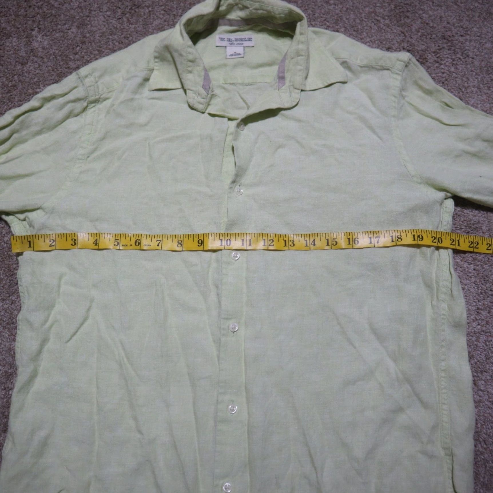 Vintage WH Belk Button-Up Shirt Green Long Sleeve Adult Men Size M Medium Shirt Mens Green Striped Button-Down (Note: ensure original words used) Size US L / EU 52-54 / 3 - 3 Thumbnail