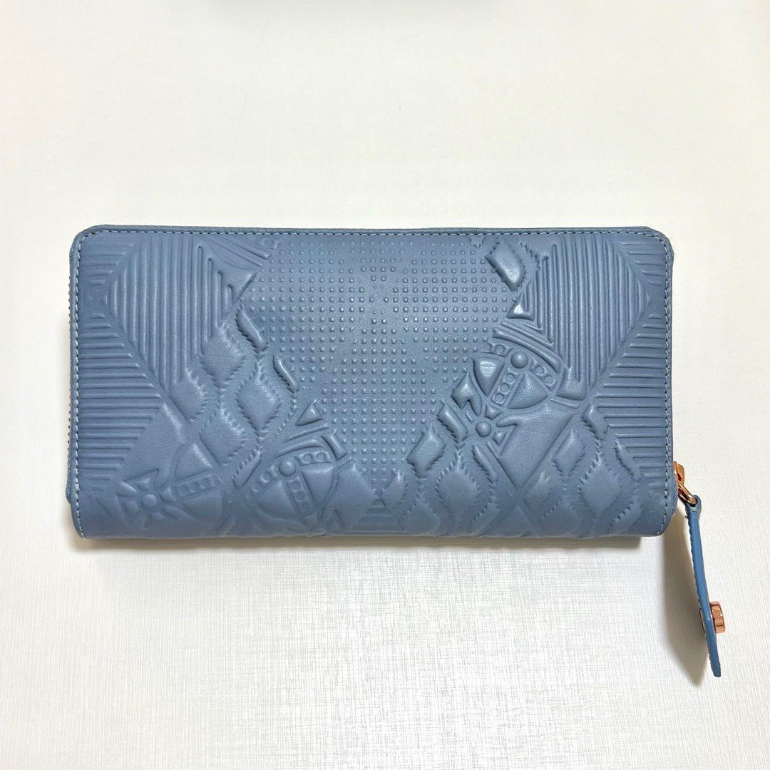 Vivienne Westwood Vivienne Westwood Long Zip Wallet Light Blue Size ONE SIZE - 5 Thumbnail
