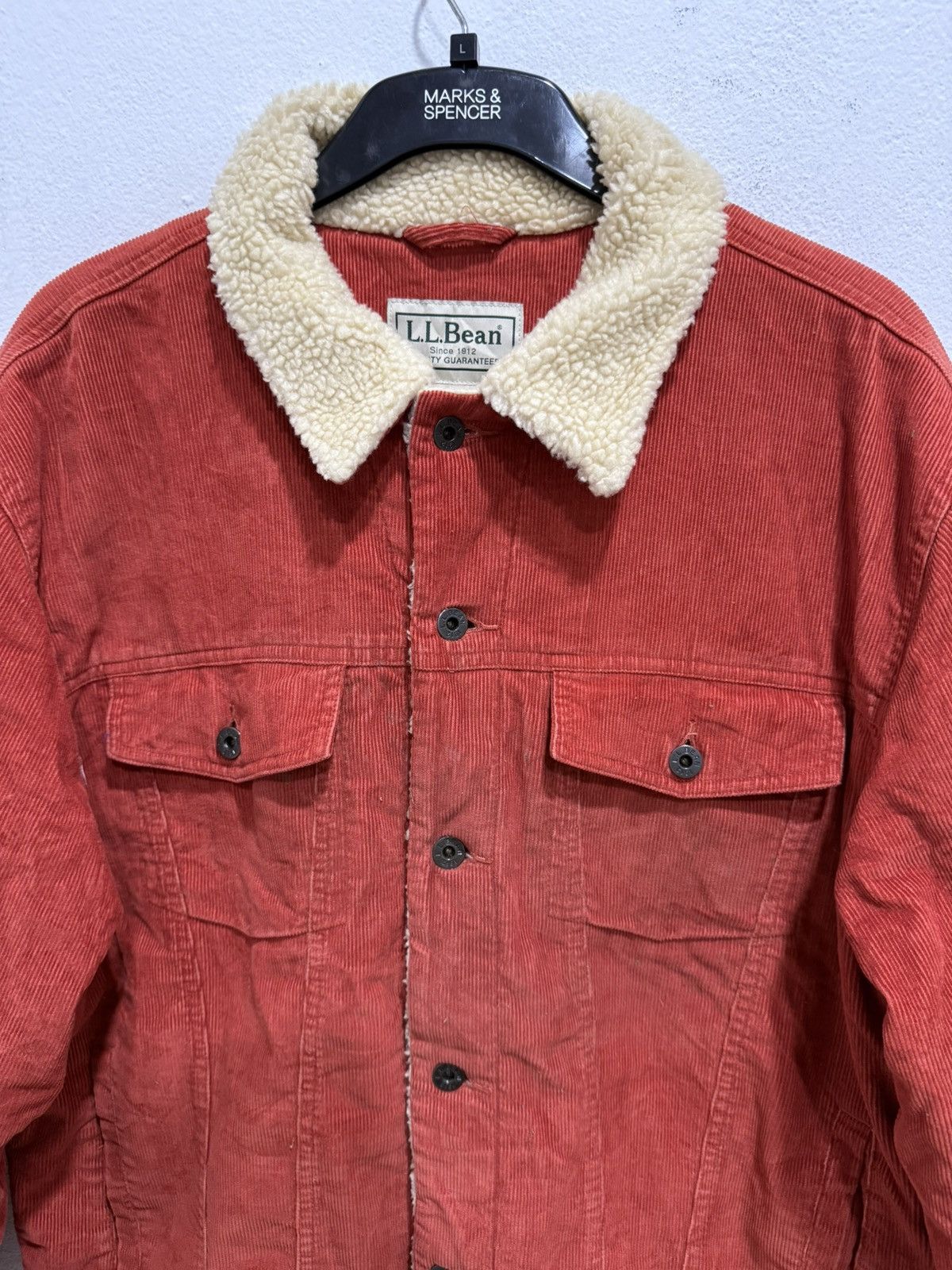 L.L. Bean LL BEAN Corduroy Jacket Type 3 Style Sherpa Inner Rare Size US L / EU 52-54 / 3 - 4 Thumbnail