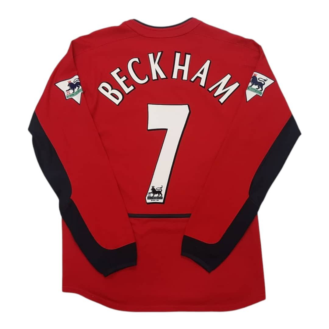Nike MANCHESTER UNITED HOME LONG SLEEVE JERSEY 2002/2004 Size US XS / EU 42 / 0 - 1 Thumbnail