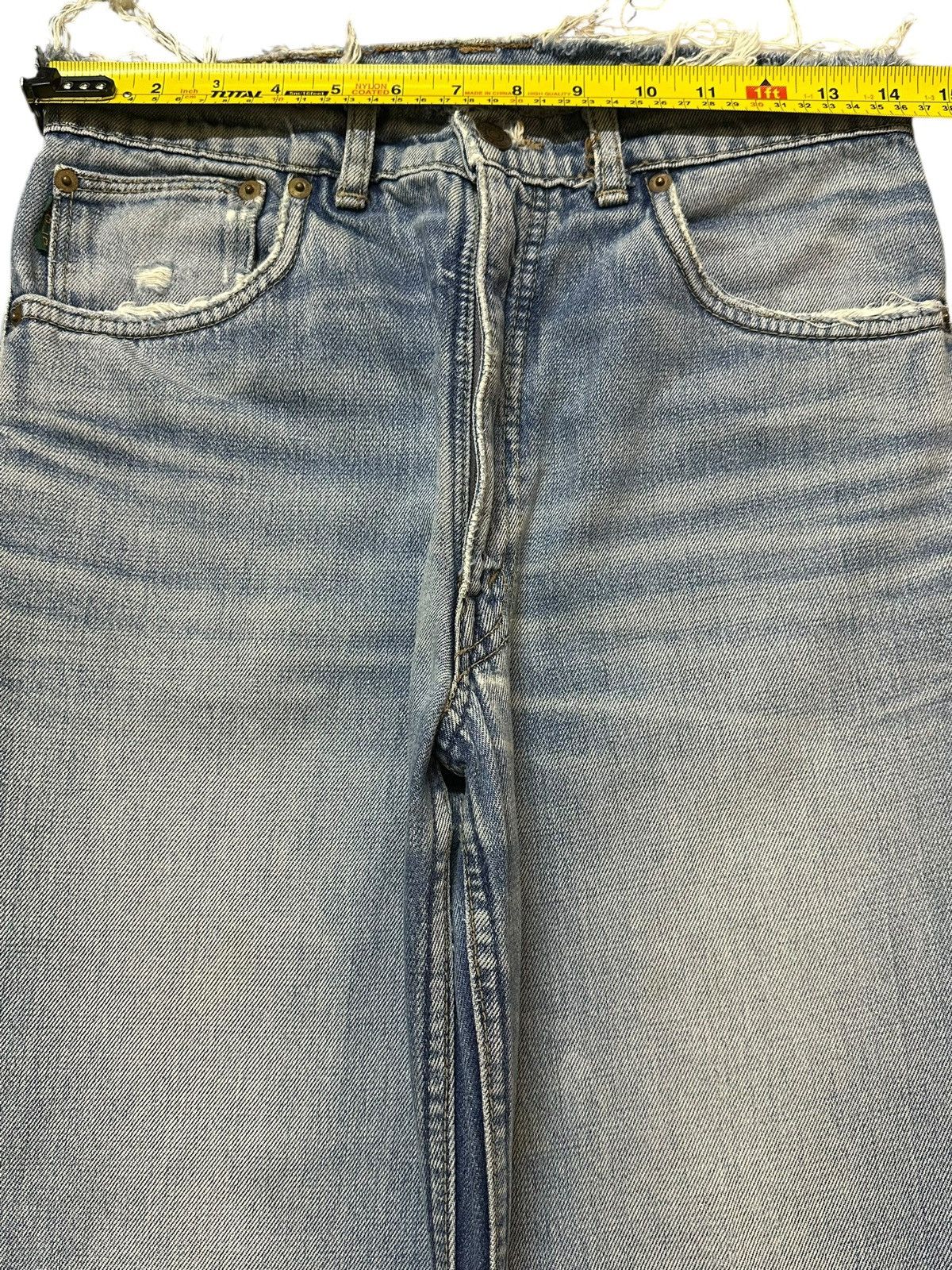 Polo Ralph Lauren Vintage Polo Ralph Lauren Light Wash Distressed Loose Jeans Size US 28 / EU 44 - 12 Thumbnail