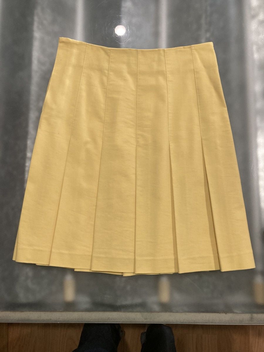 Japanese Brand Japanese Designer Archive Runway/Pleated Skirt/ Lemon Yellow Size 27" / US 4 / IT 40 - 2 Thumbnail
