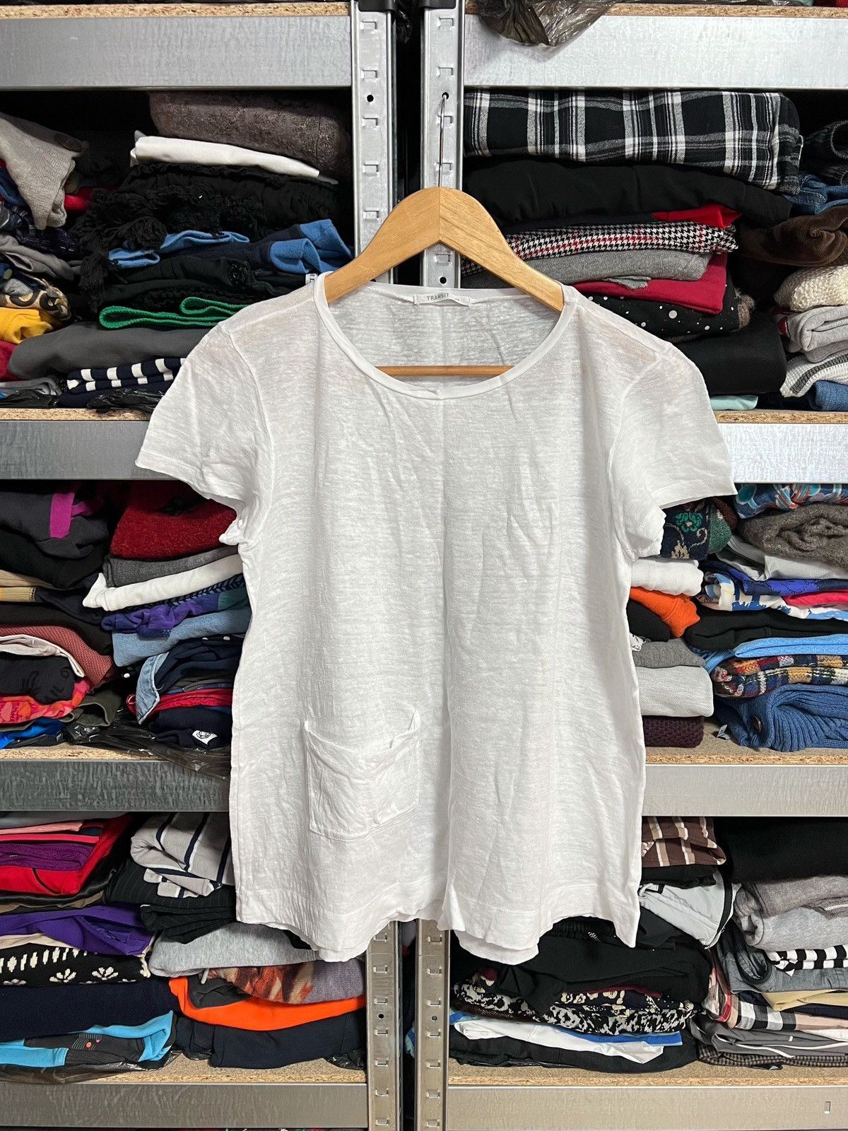 Transit Transit Par Such Avant Garde Linen T-Shirt Short Sleeve Size M / US 6-8 / IT 42-44 - 1 Thumbnail