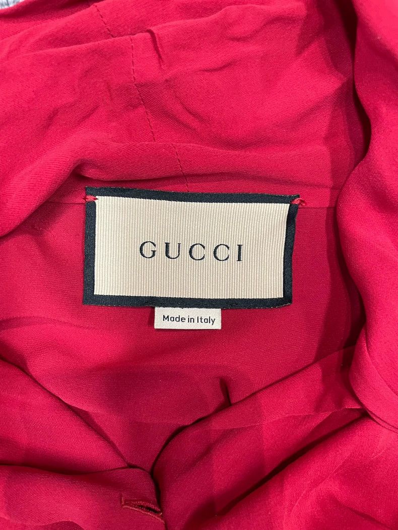 Gucci Gucci Dark red silk lantern sleeve shirt Size S / US 4 / IT 40 - 5 Thumbnail