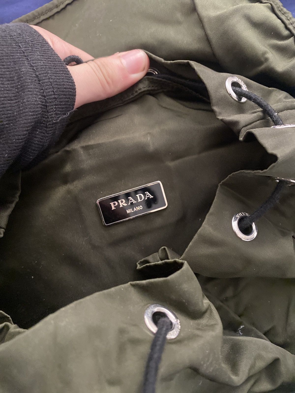Prada Prada Milano Dark Green Small Bag Size ONE SIZE - 8 Thumbnail