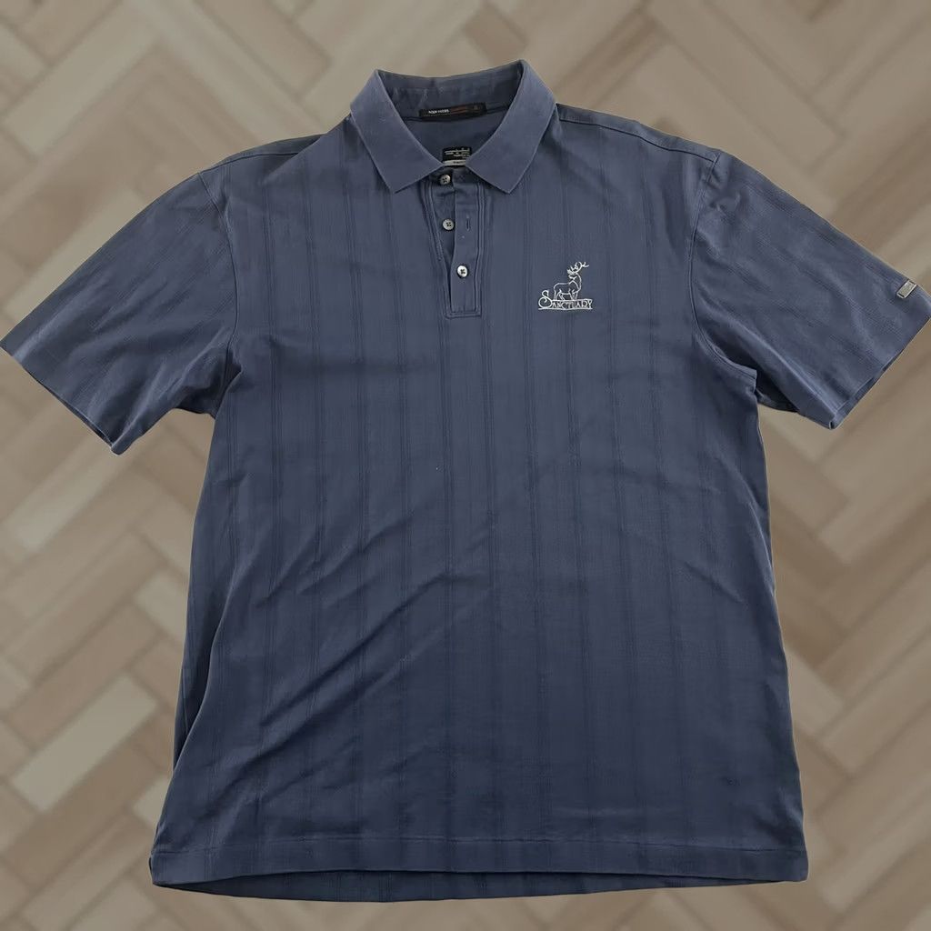 Nike Nike Tiger Woods Collection Sanctuary Short Sleeve Golf Polo Shirt Men L Blue Size US L / EU 52-54 / 3 - 1 Thumbnail