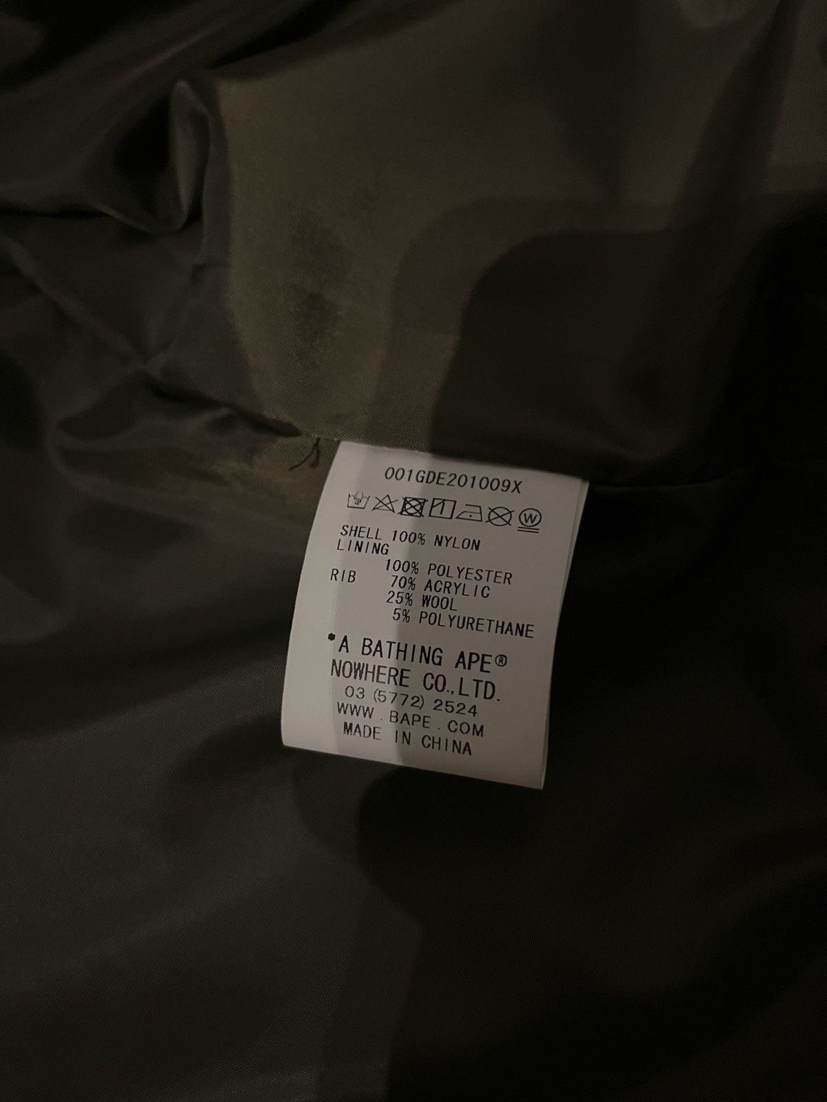 Bape Bape Bomber Jacker Olive Green Size L Size US L / EU 52-54 / 3 - 5 Thumbnail