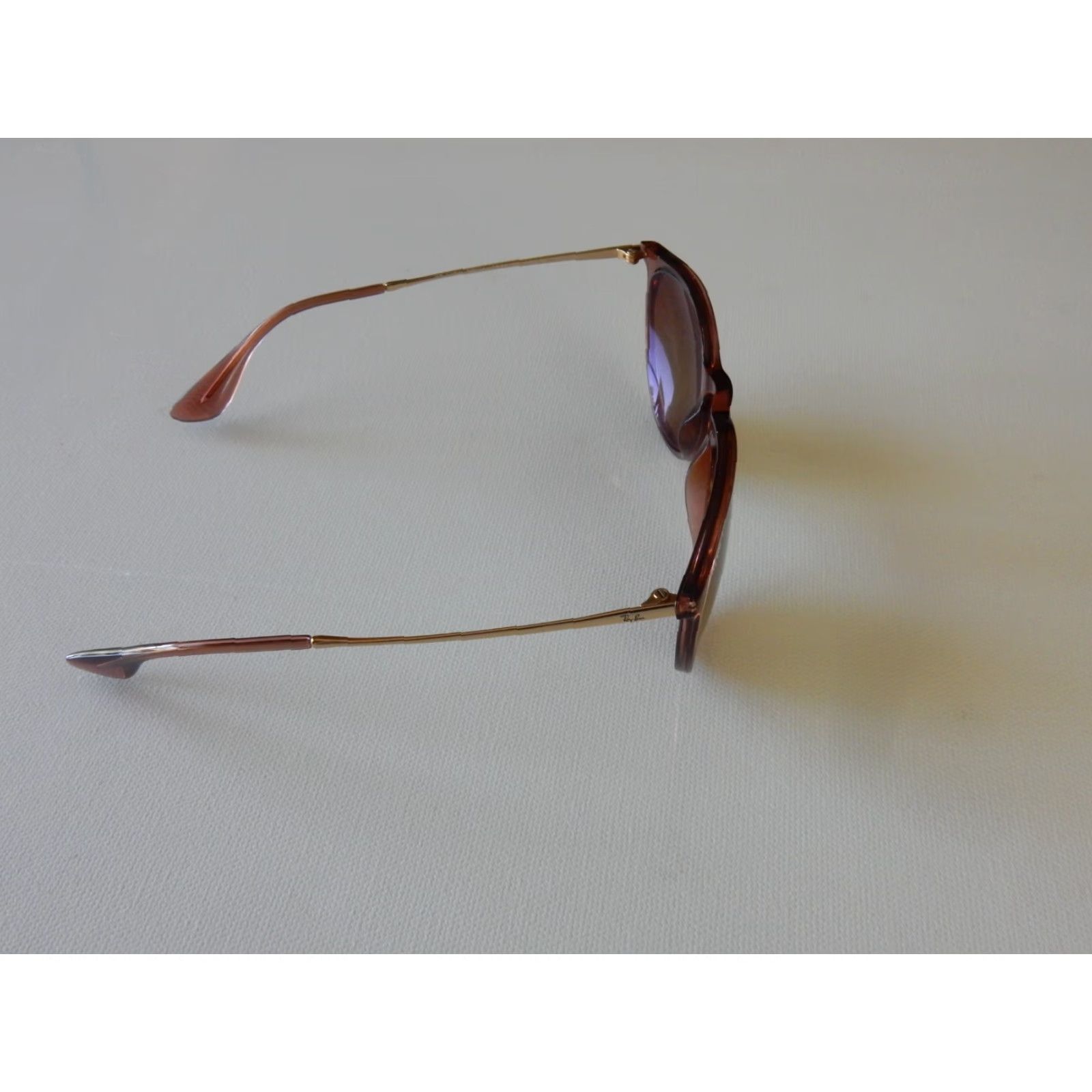 Vintage VINTAGE Ray-Ban Sunglasses Frames Only Women Brown Prescription 54mm 145mm Erika 6590/13 Size ONE SIZE - 3 Thumbnail