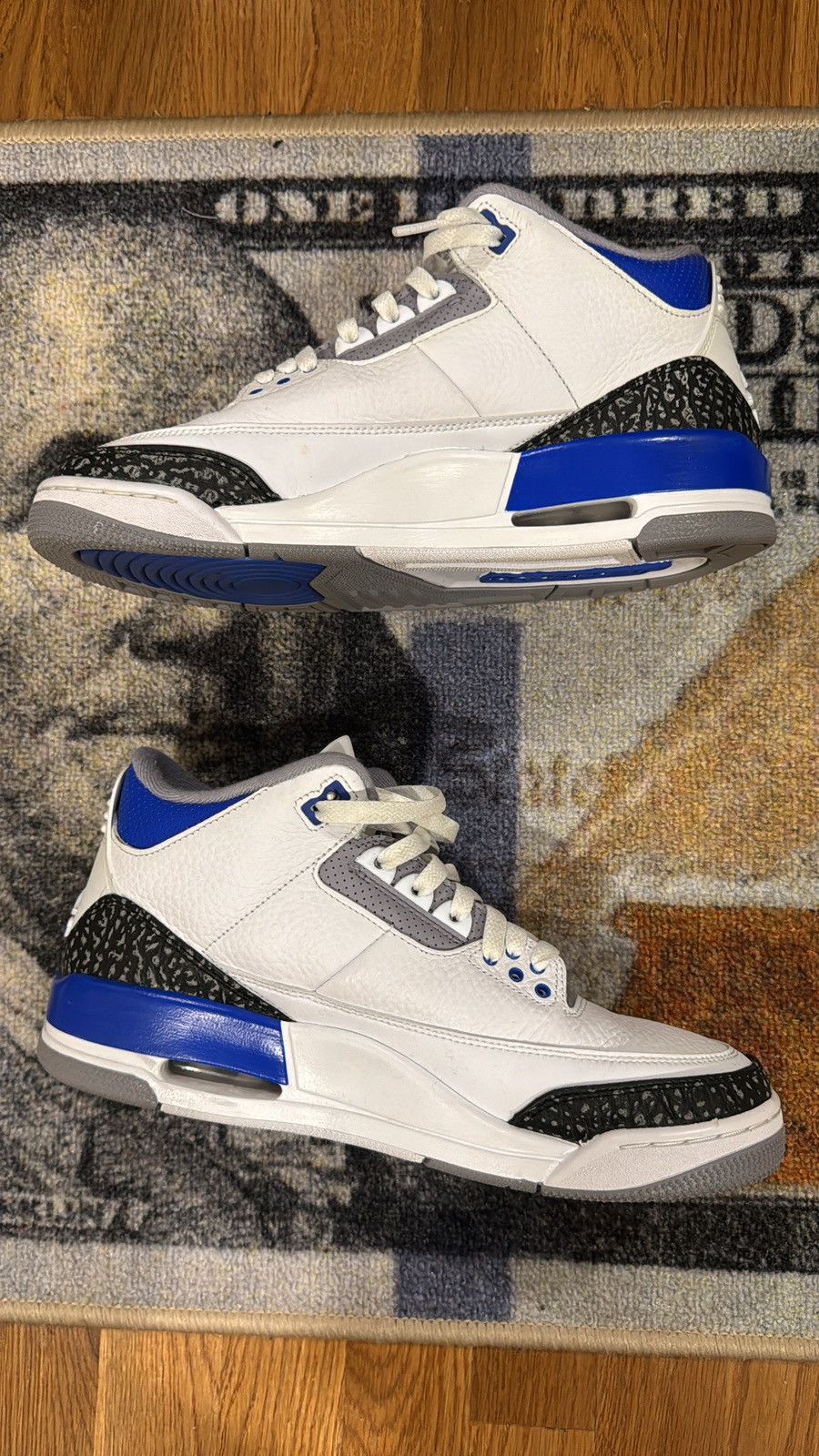 Jordan Brand Jordan 3 ‘racer blue’ Size US 10 / EU 43 - 2 Thumbnail