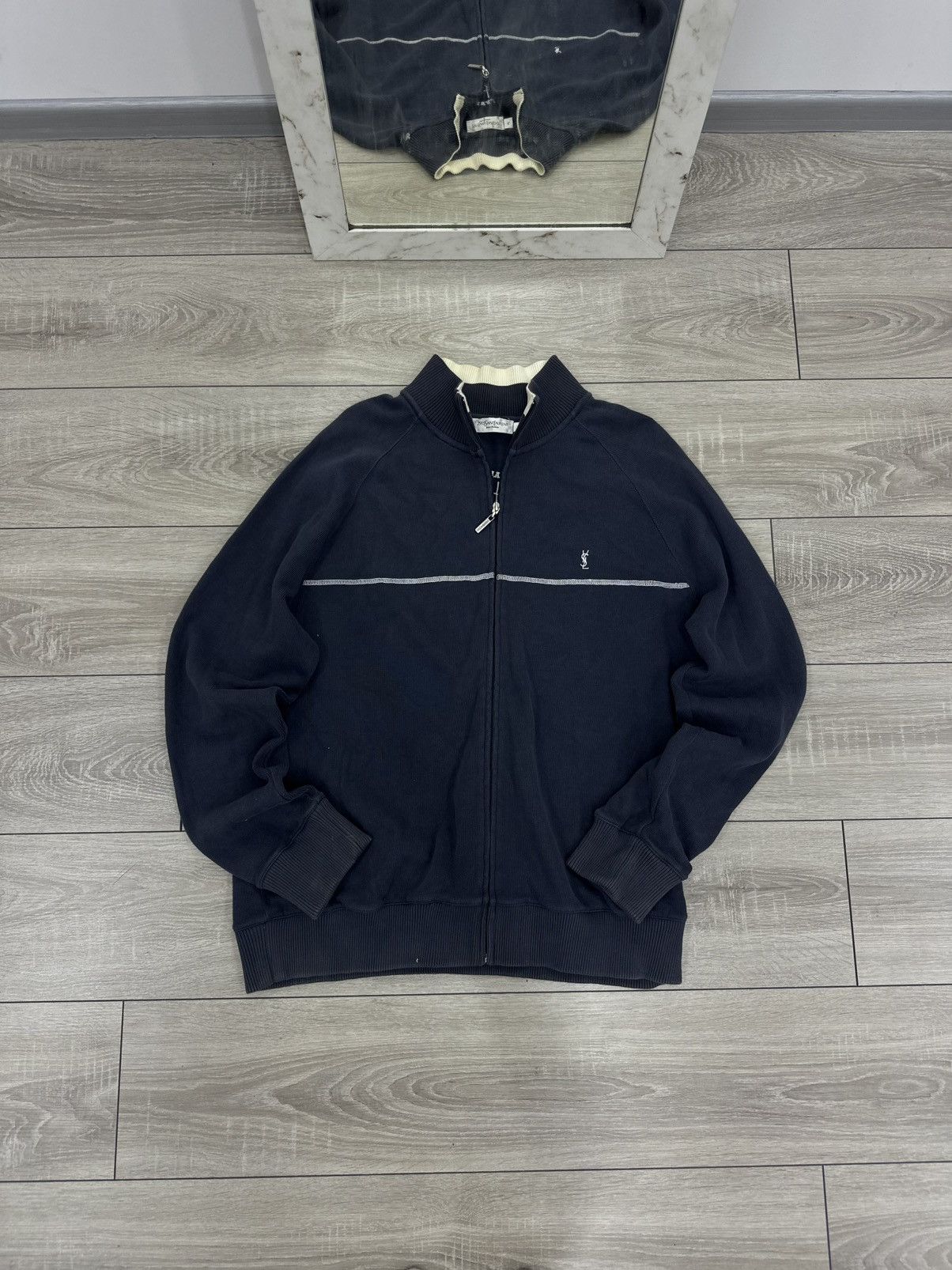 Yves Saint Laurent Yves Saint Laurent YSL Vintage 1/4 Zip Sweater Rare Size US XL / EU 56 / 4 - 3 Thumbnail