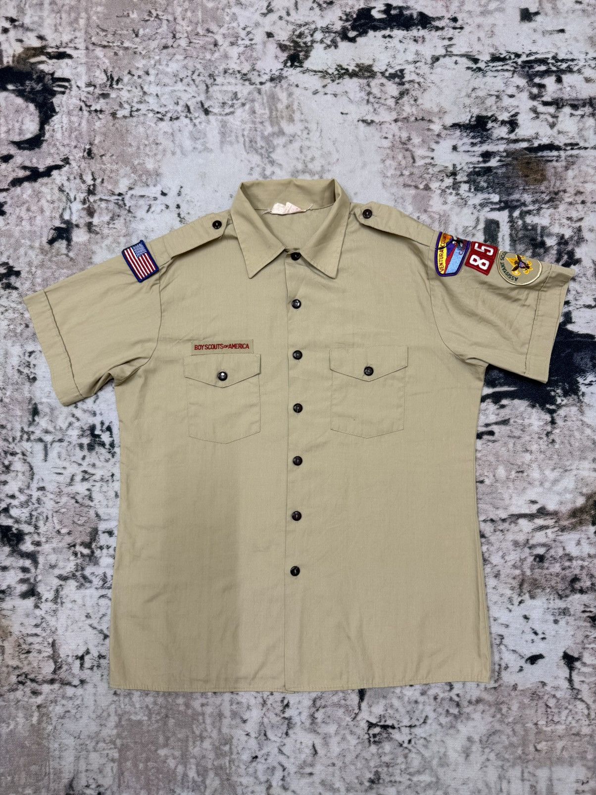 Vintage VINTAGE BOYSCOUT OF AMERICA UNIFORM SHIRT Size US L / EU 52-54 / 3 - 3 Thumbnail