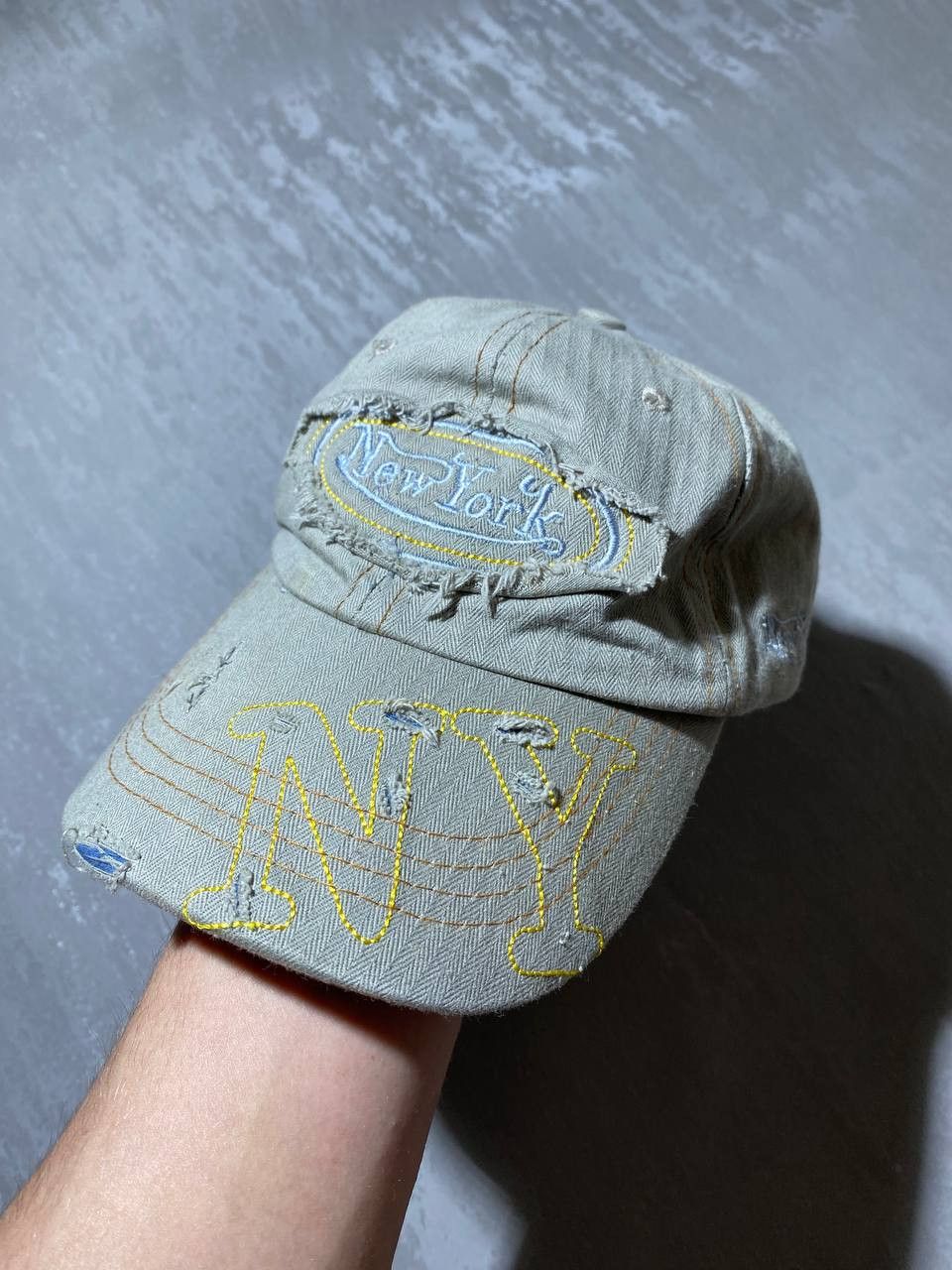 Vintage Vintage new york cap hat Distressed OS Size ONE SIZE - 2 Thumbnail