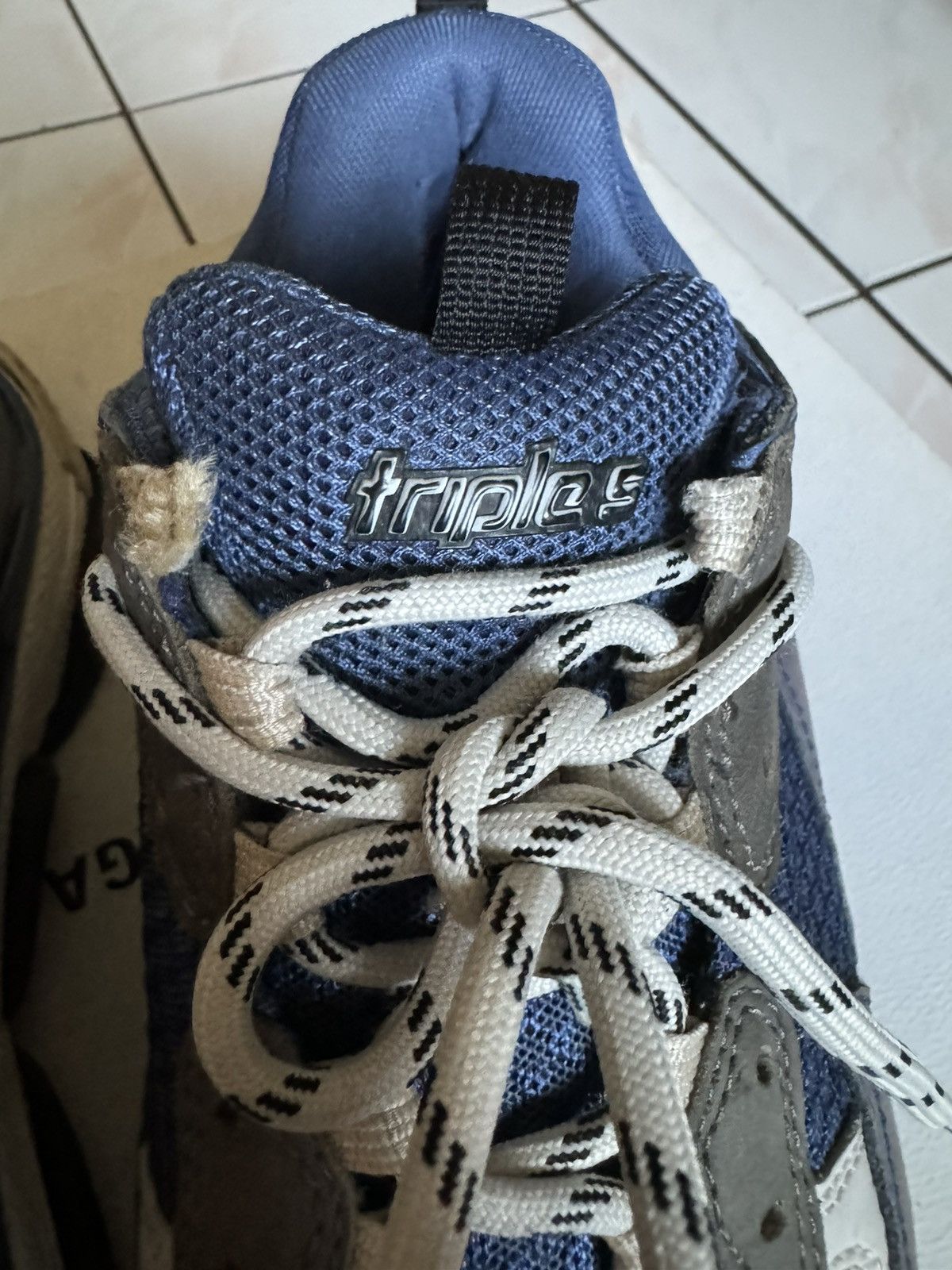 Balenciaga Balenciaga Triple S Navy Size US 10 / EU 43 - 4 Thumbnail