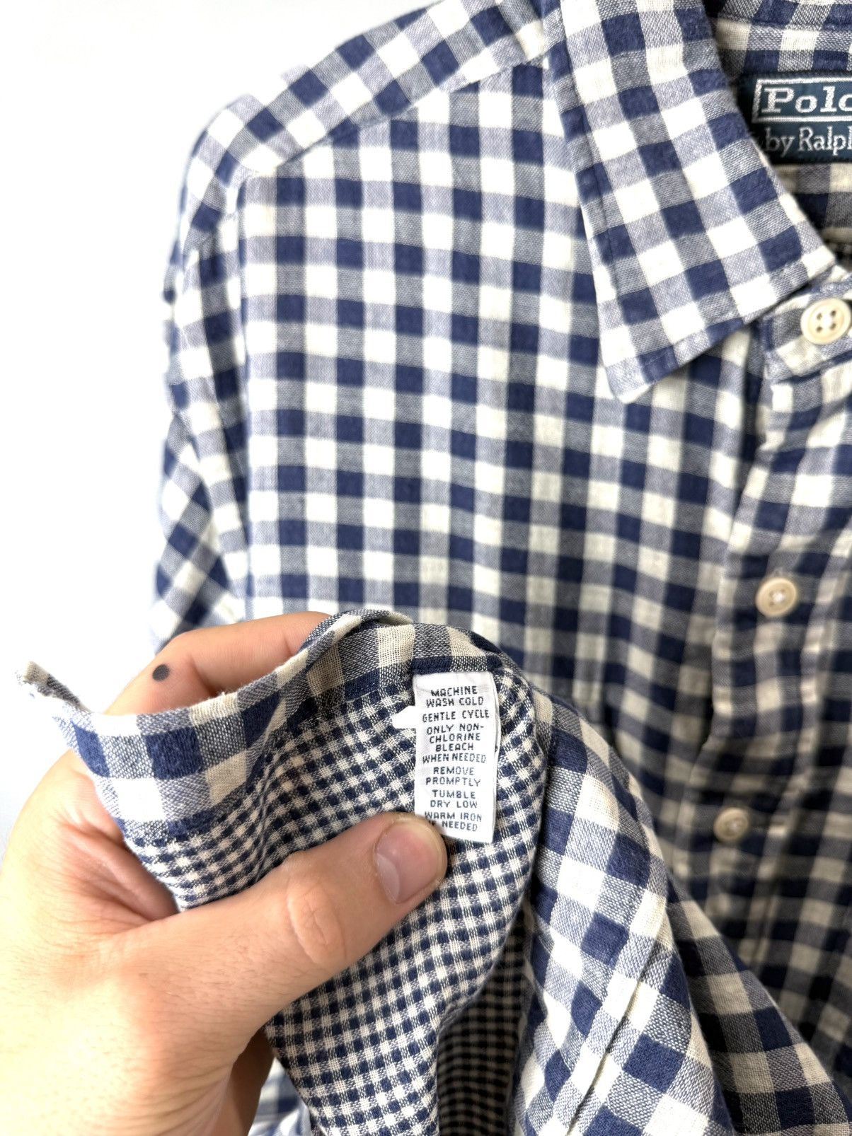 Polo Ralph Lauren Rare Vintage Polo Ralph Lauren Shirt Linen Style Size US L / EU 52-54 / 3 - 9 Thumbnail